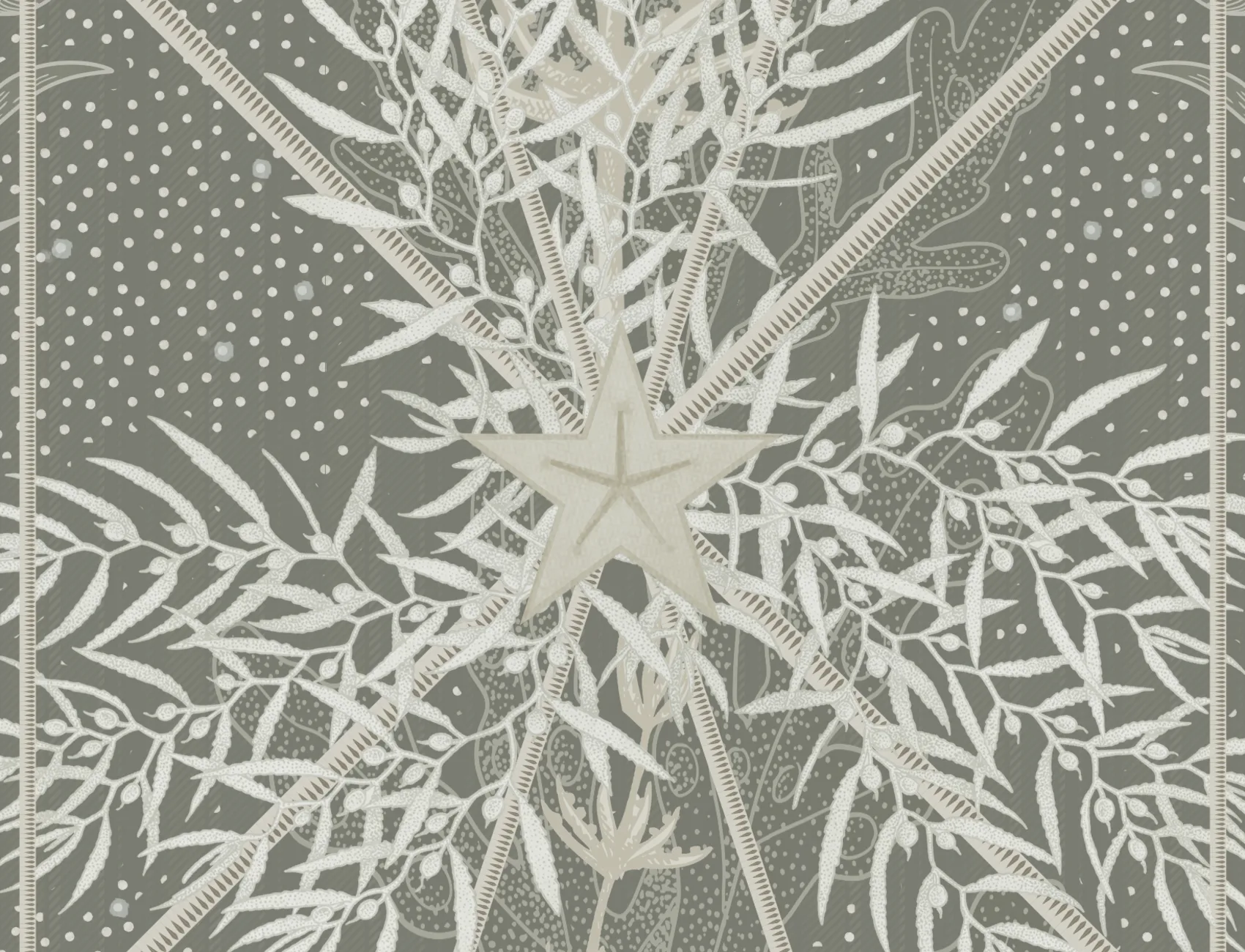 Seaweed & Stars, Green	