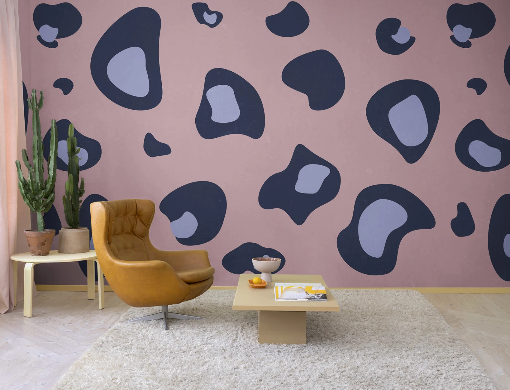 Pink leopard print wallpaper