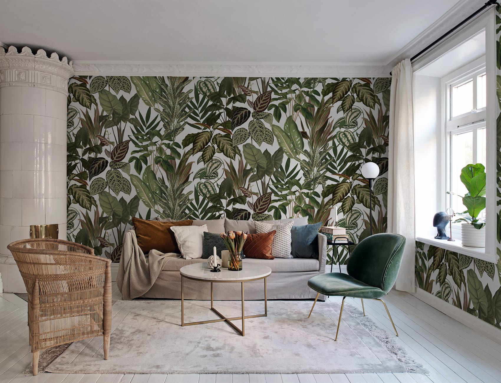 Mischievous Jungle, White