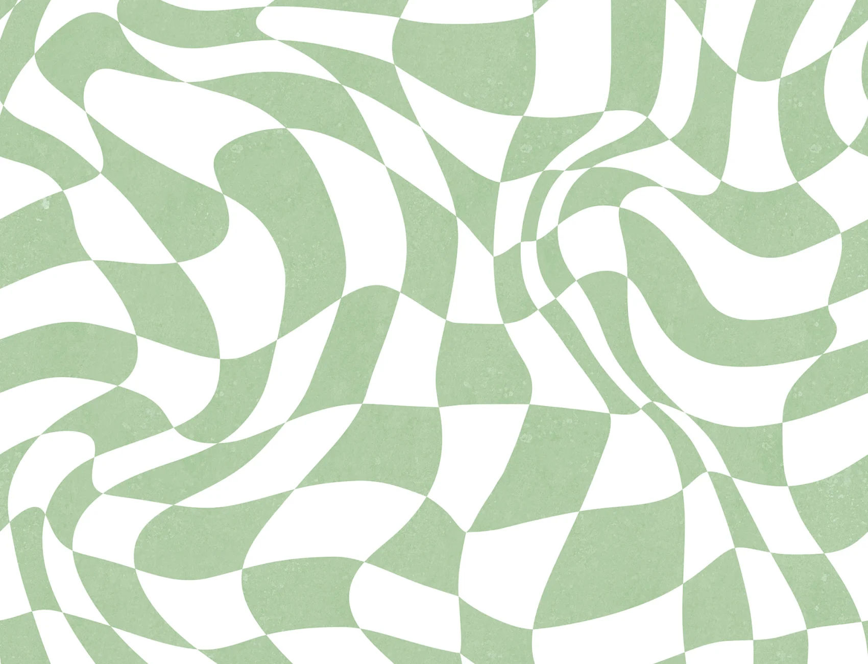 Green checkered maximalist wallpaper