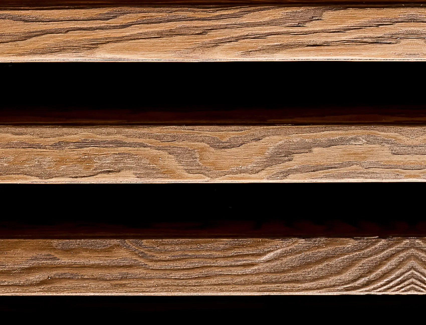 Horizontal wood wall panels