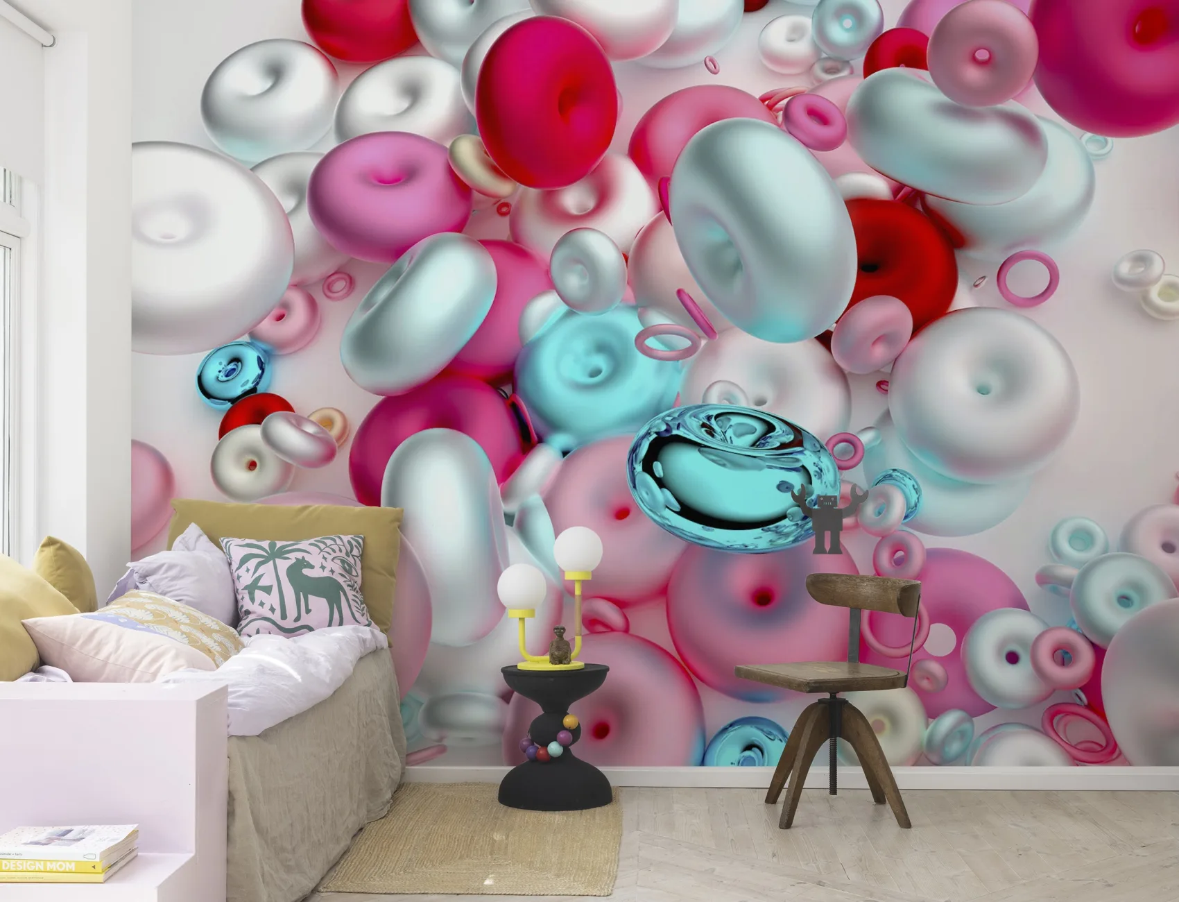 Arte astratta renderizzata in 3D 