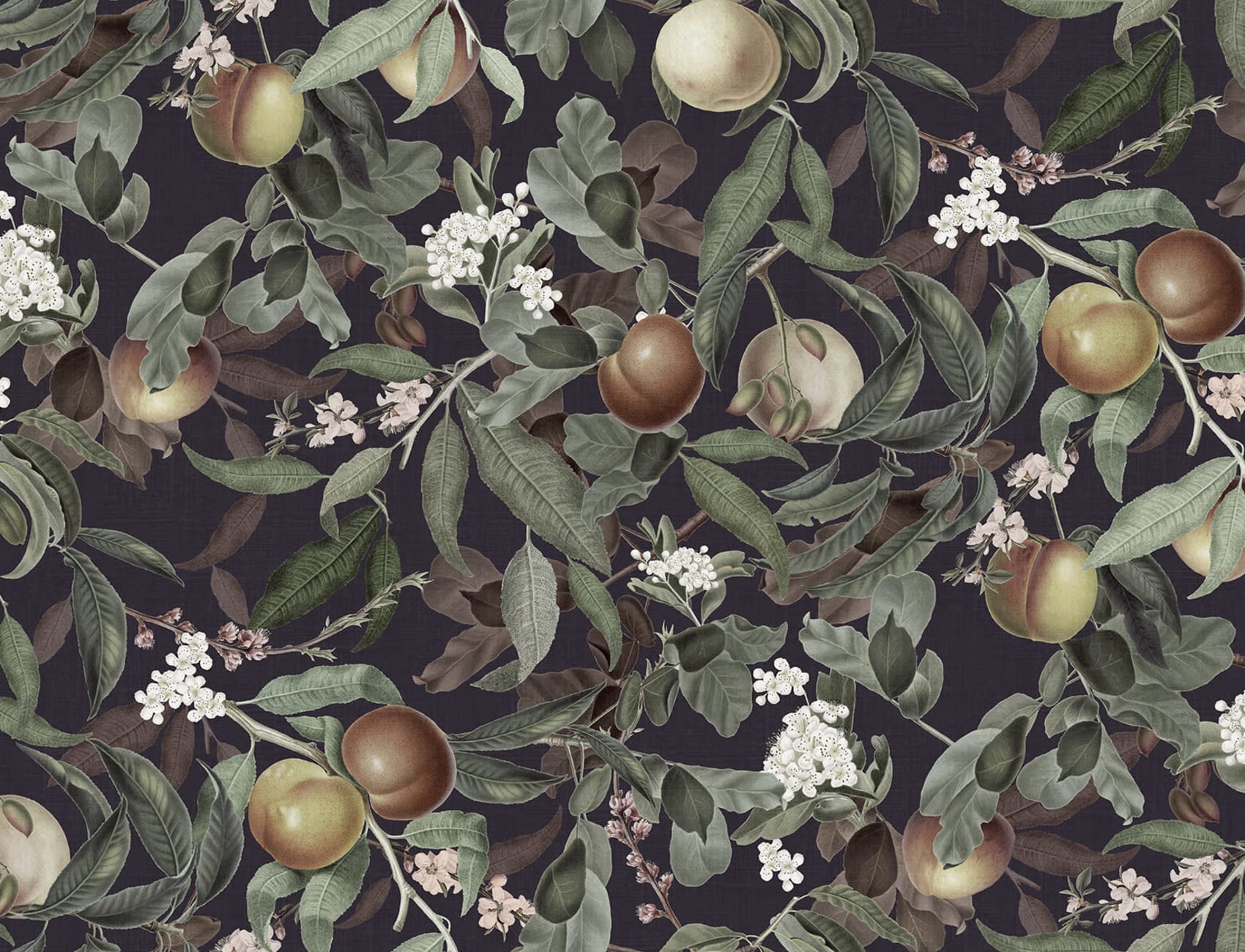Fersken - frukt og blomster
