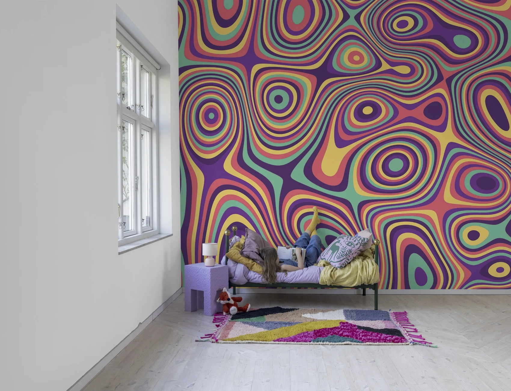 Eintauchen in eine Welt der Farben und des Fließens