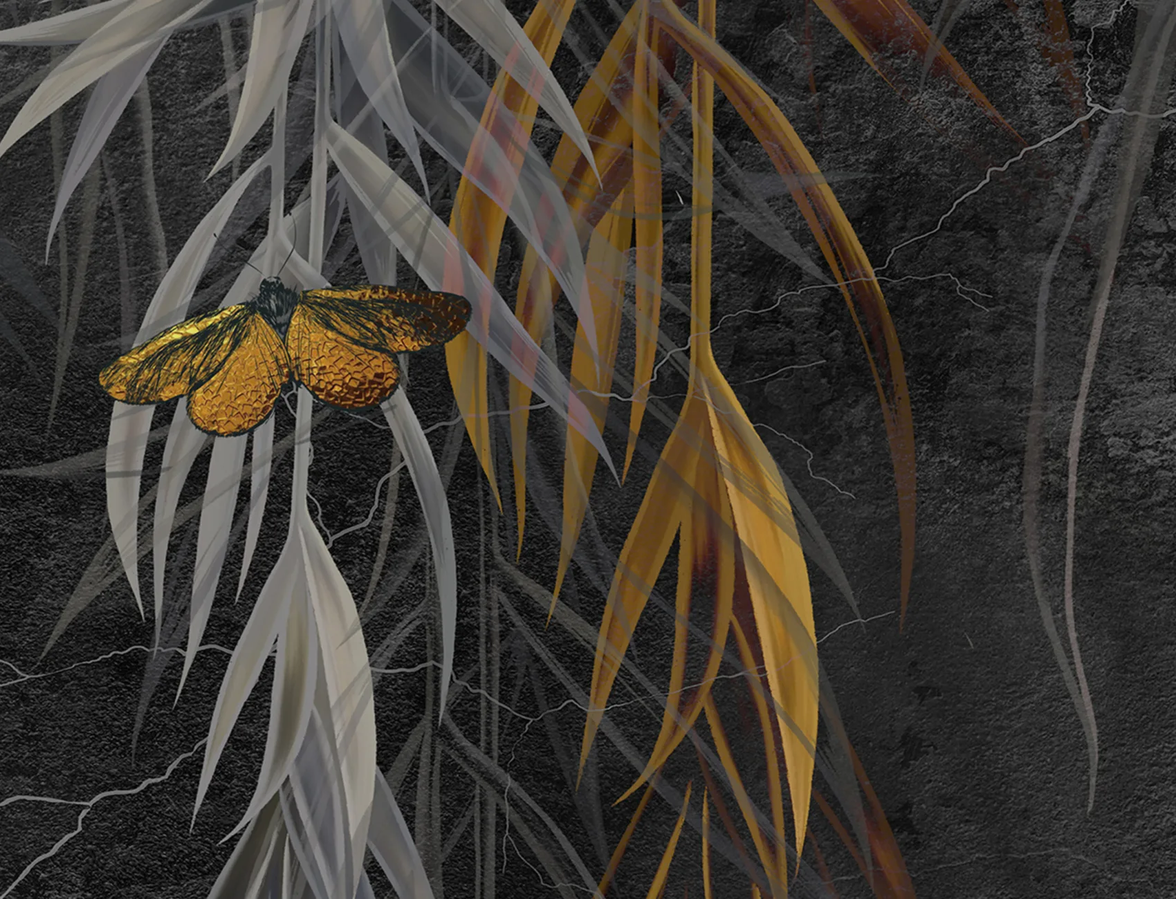 Graceful Beauty in the Moonlit Garden