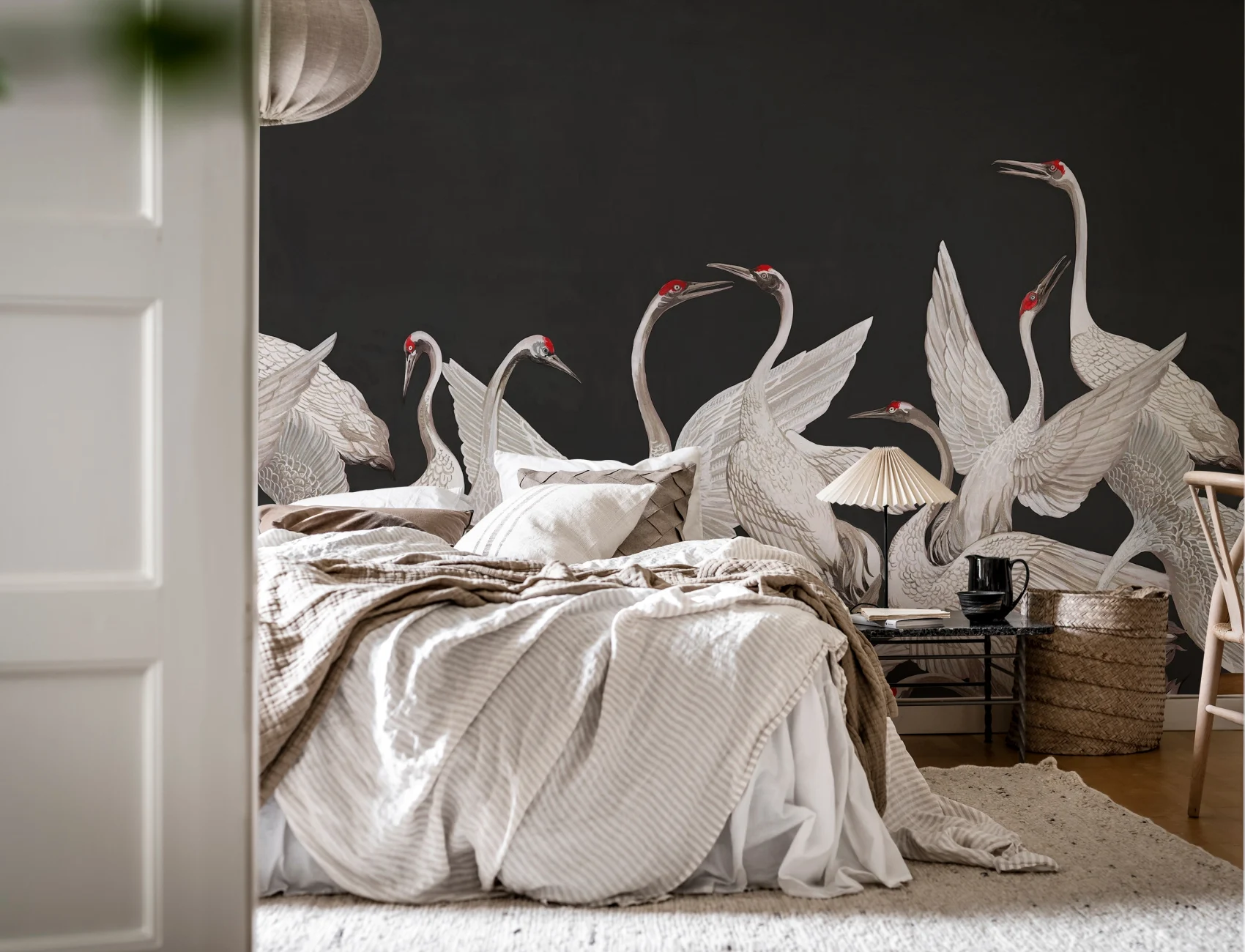 Beautiful crane birds