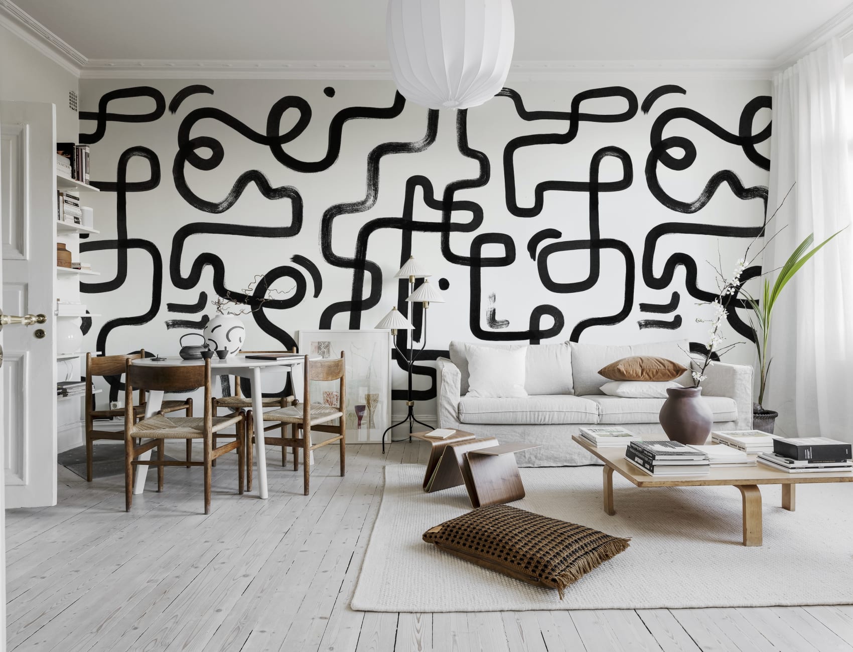 Penseelstreken op een canvas