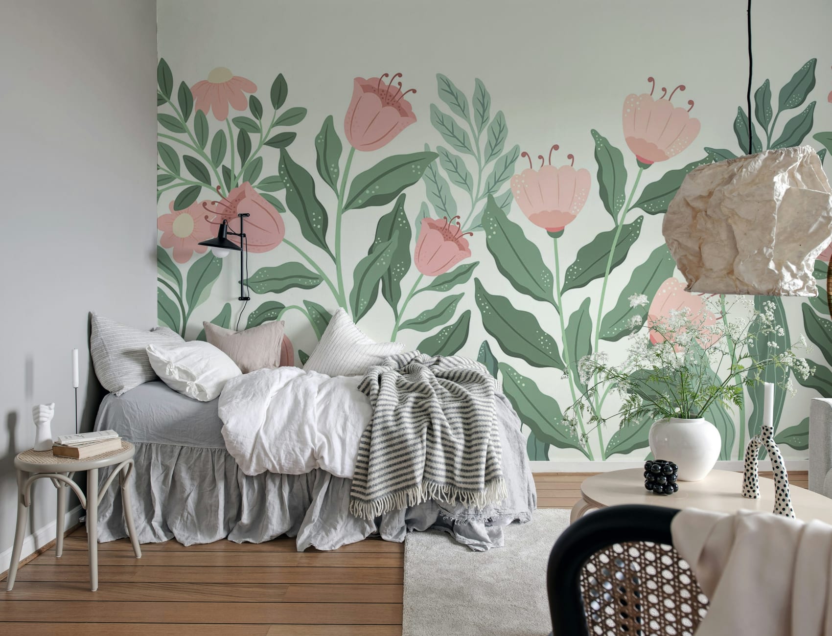 Beatitudine dei fiori rosa