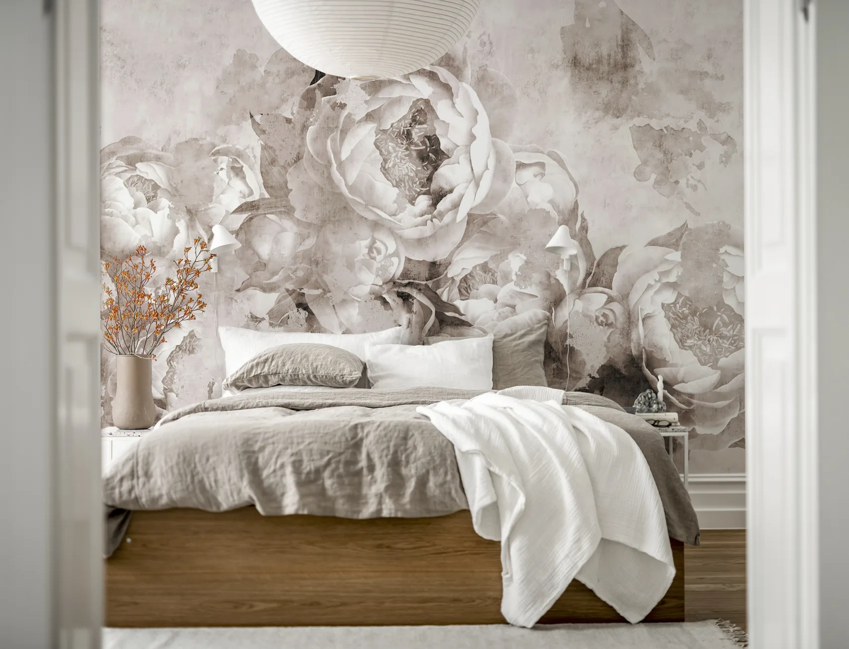 Blommigt Industriell Chic