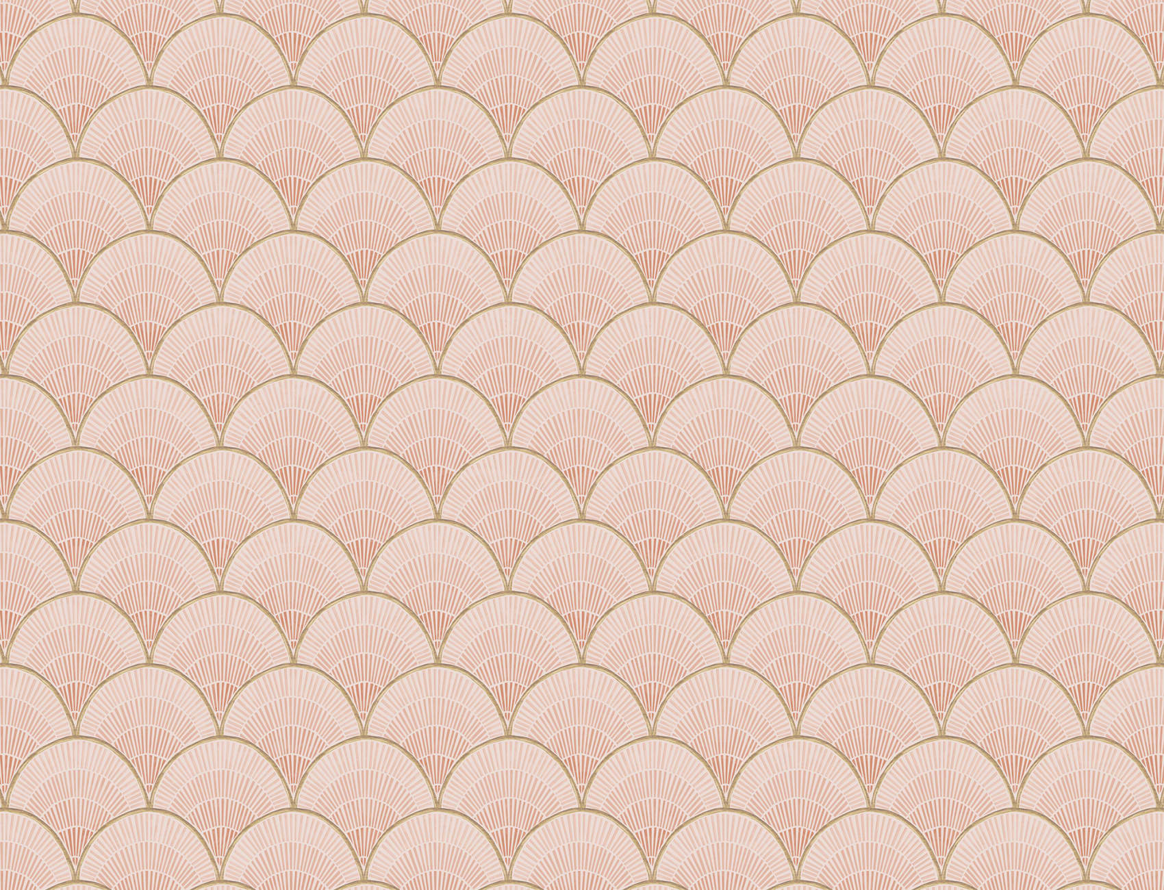 Decorative coral colored tiles