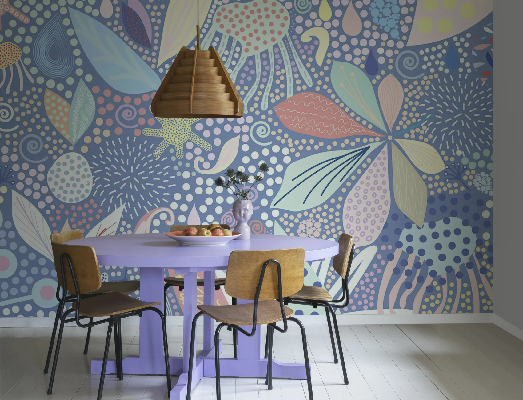 Botanical Mosaic Blue