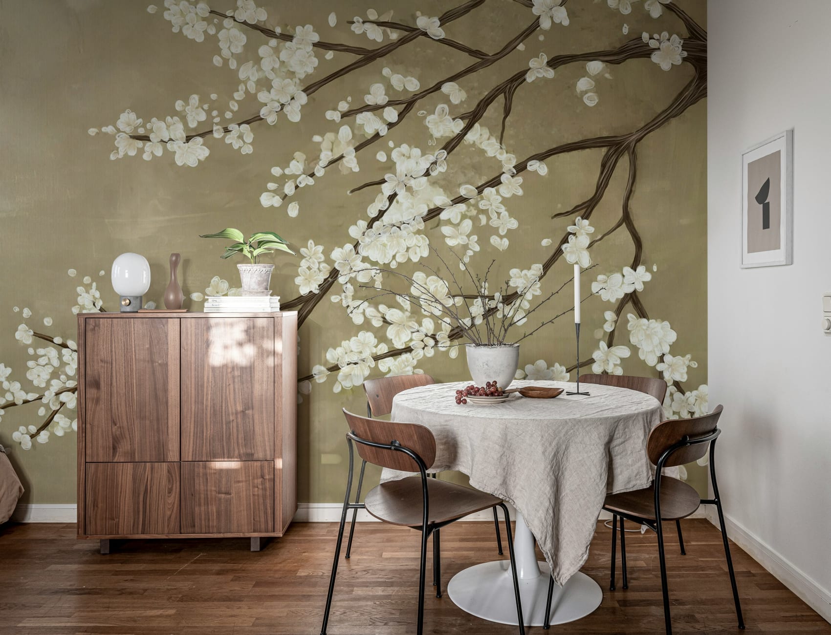 Beige Cherry Elegance