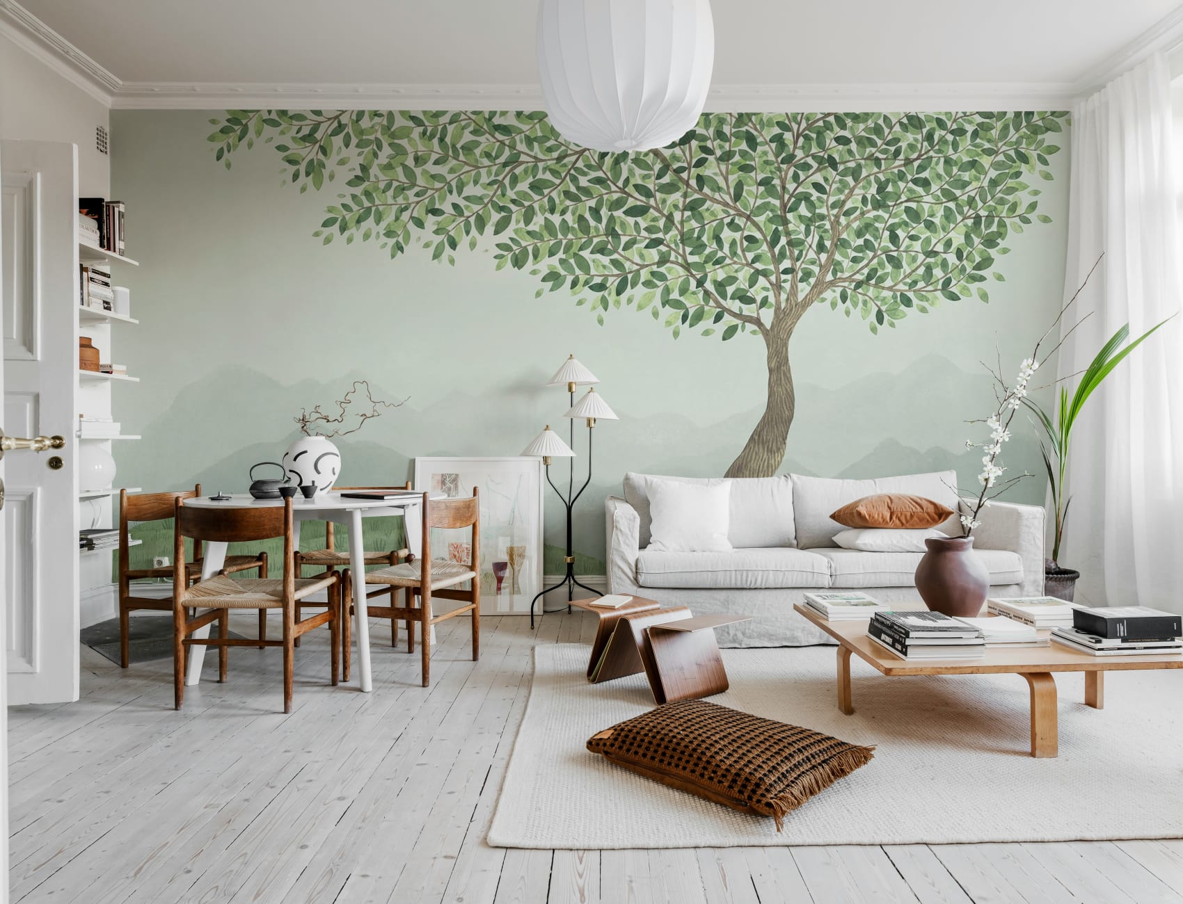 Serene Mountain Tree