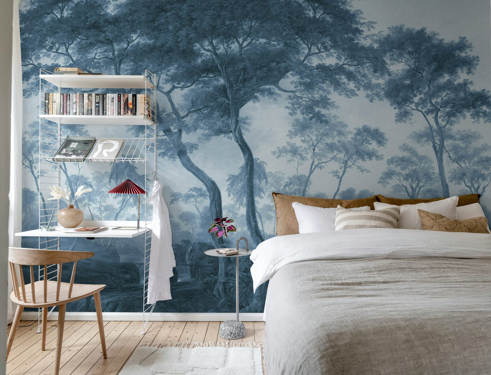 Vintage Blue Forest