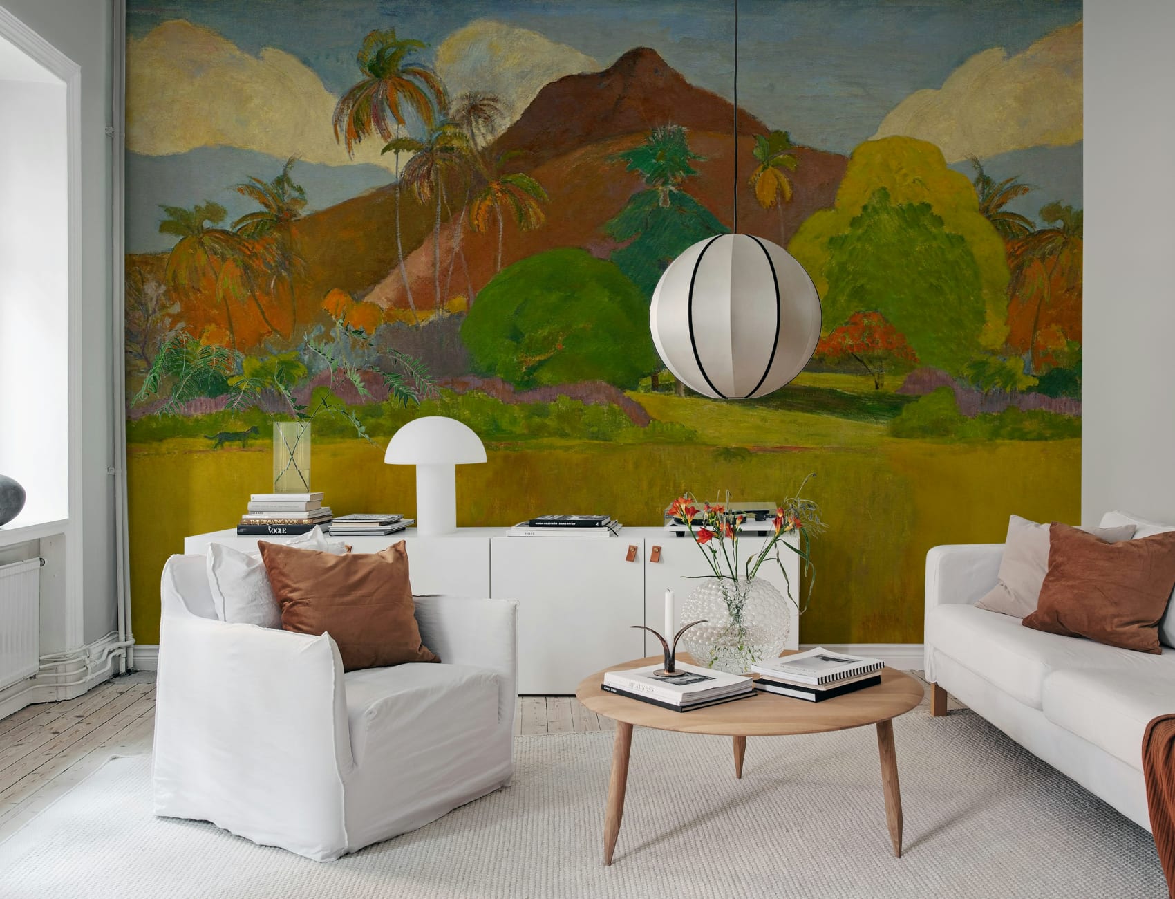 Tahitin hedelmällinen maisema