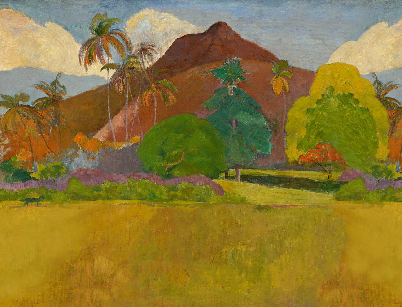 Tahitin hedelmällinen maisema