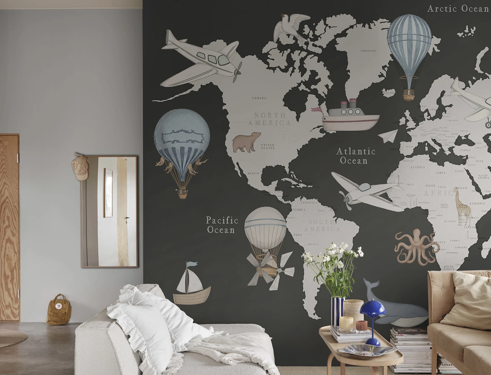 Colorful World Map