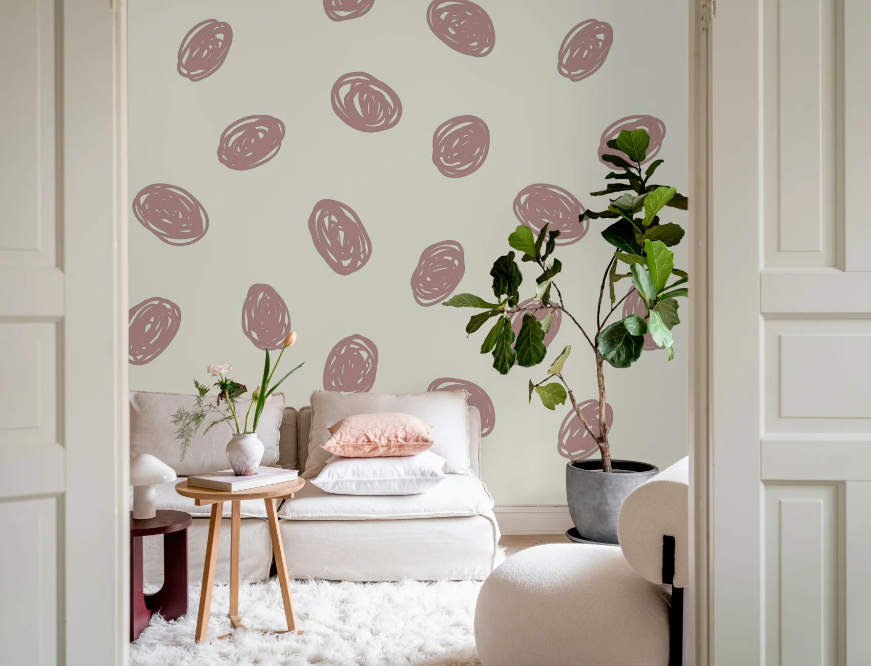 Verspielte rosa Punkte