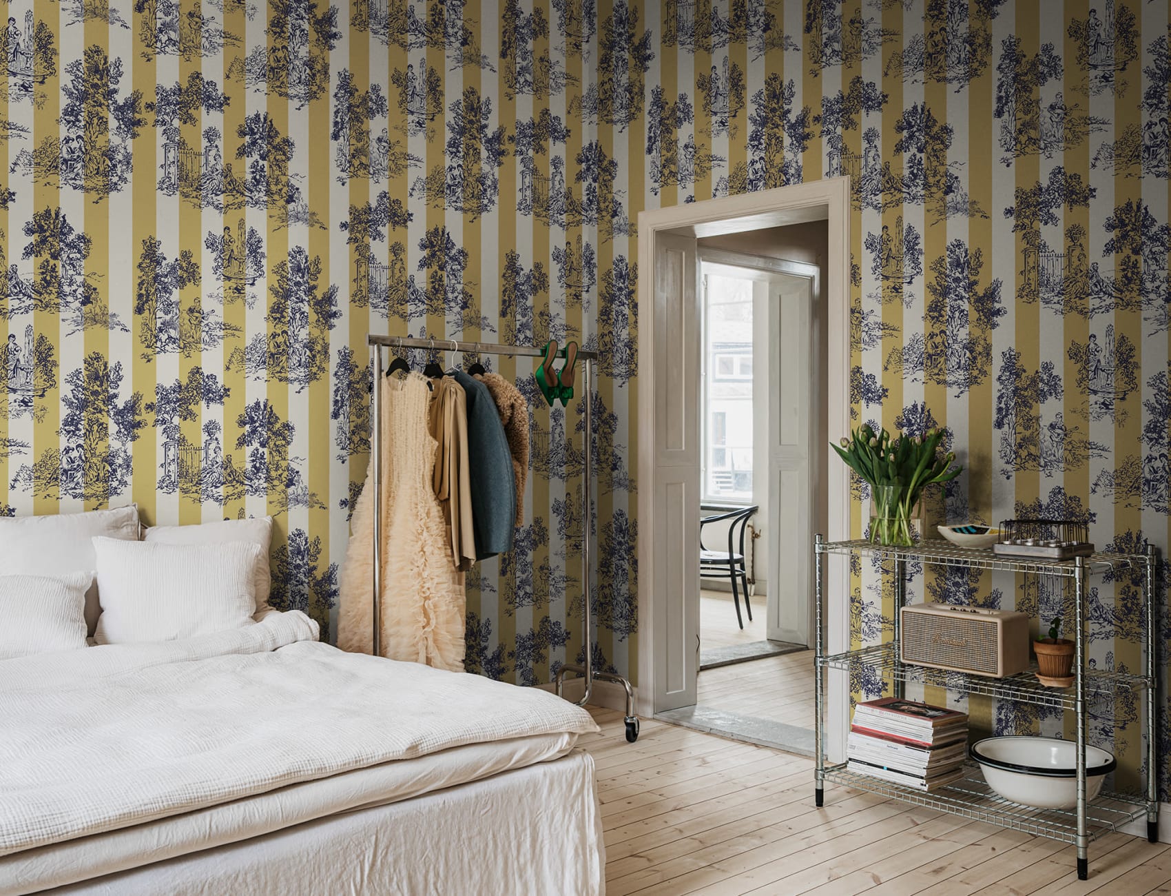 Mustard Toile Chic