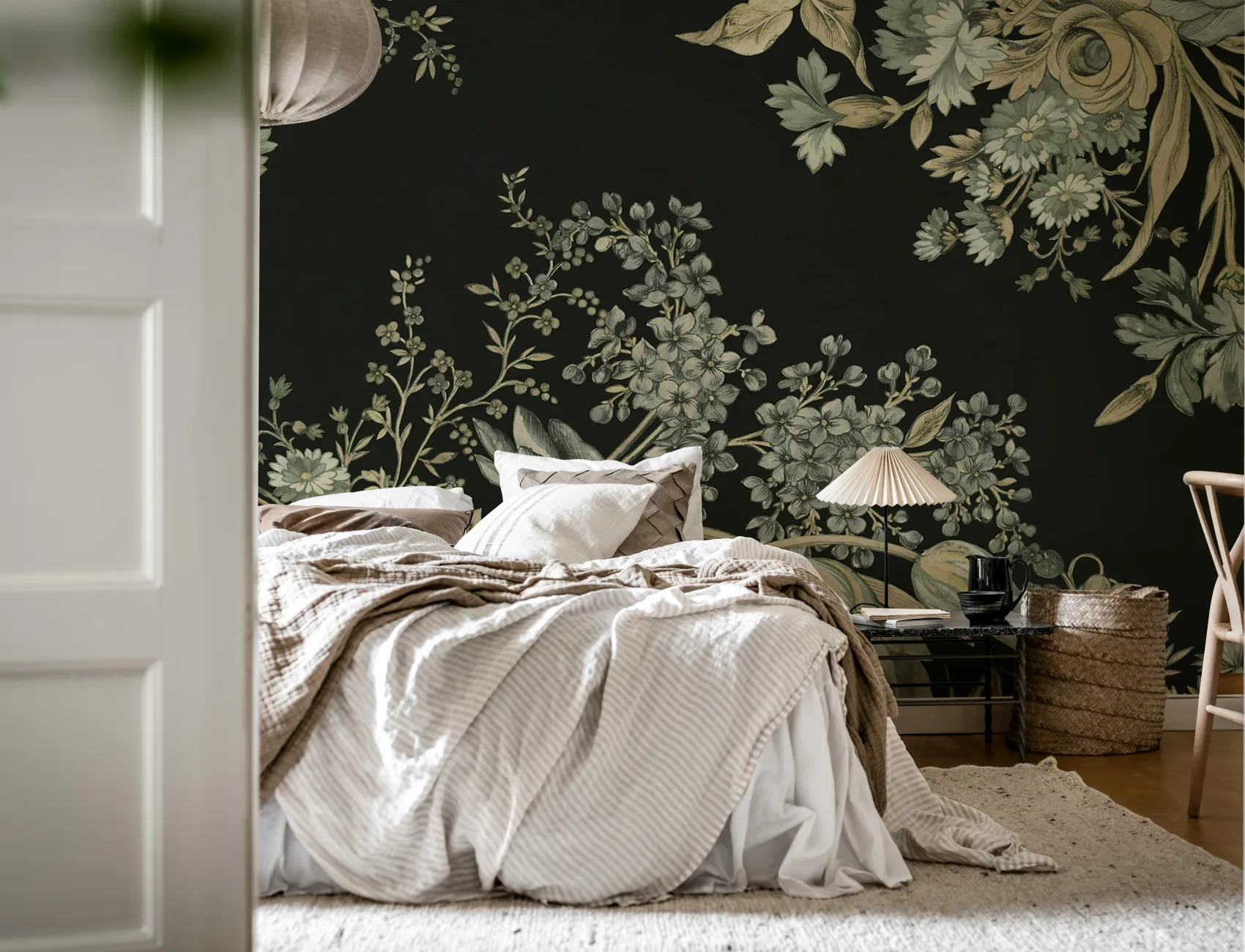 Dramatic Black Florals