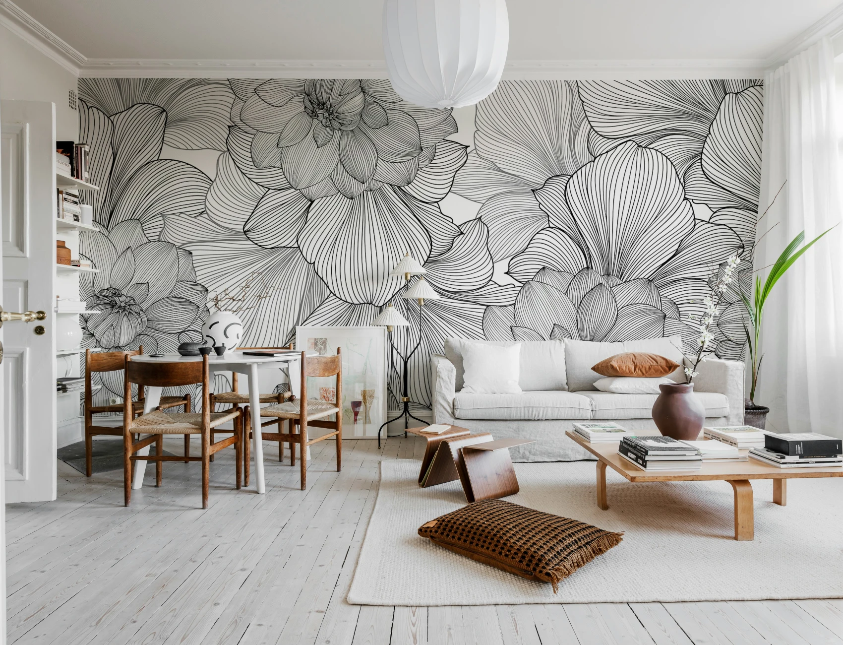 Des fleurs d'un graphisme saisissant