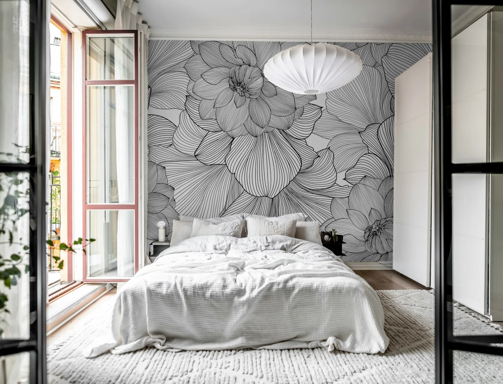 Des fleurs d'un graphisme saisissant