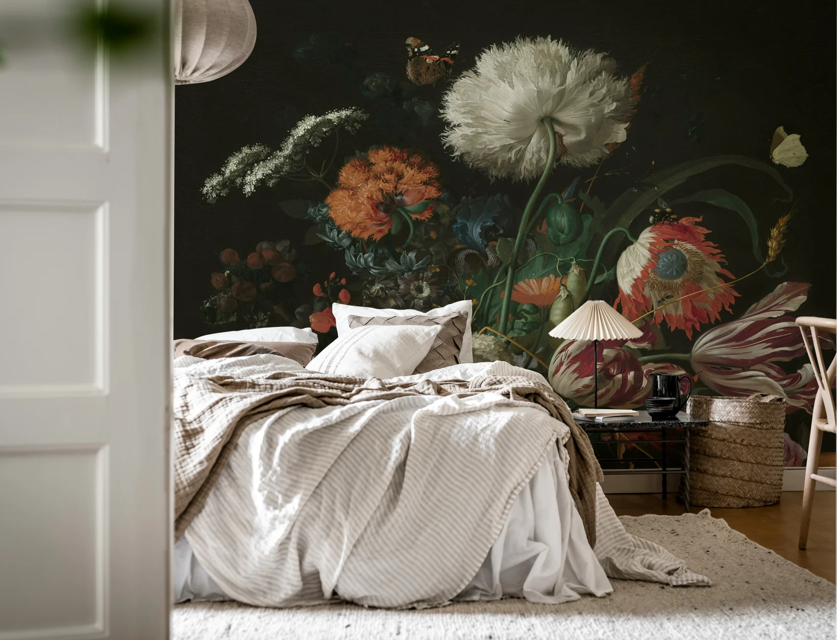 Dramatische bloemen elegantie