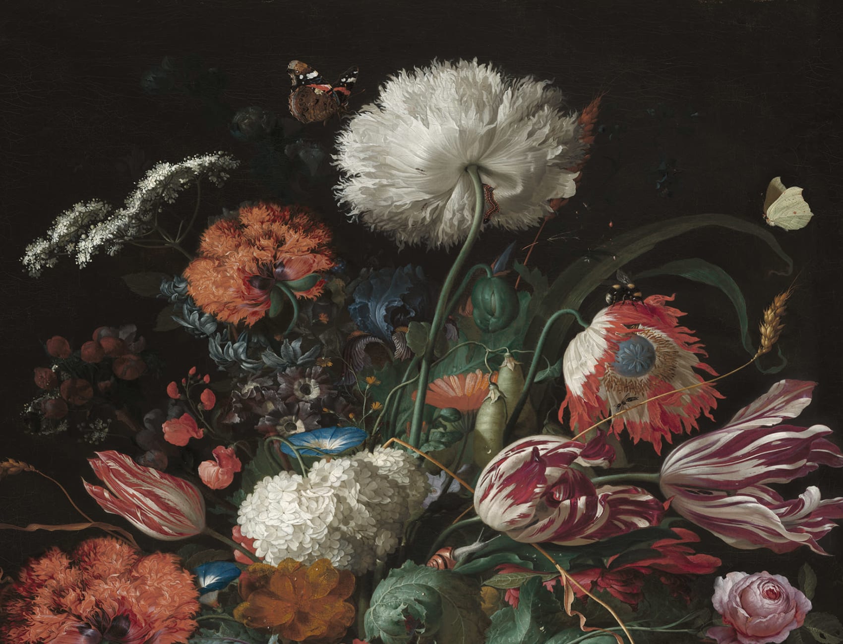 Dramatische bloemen elegantie