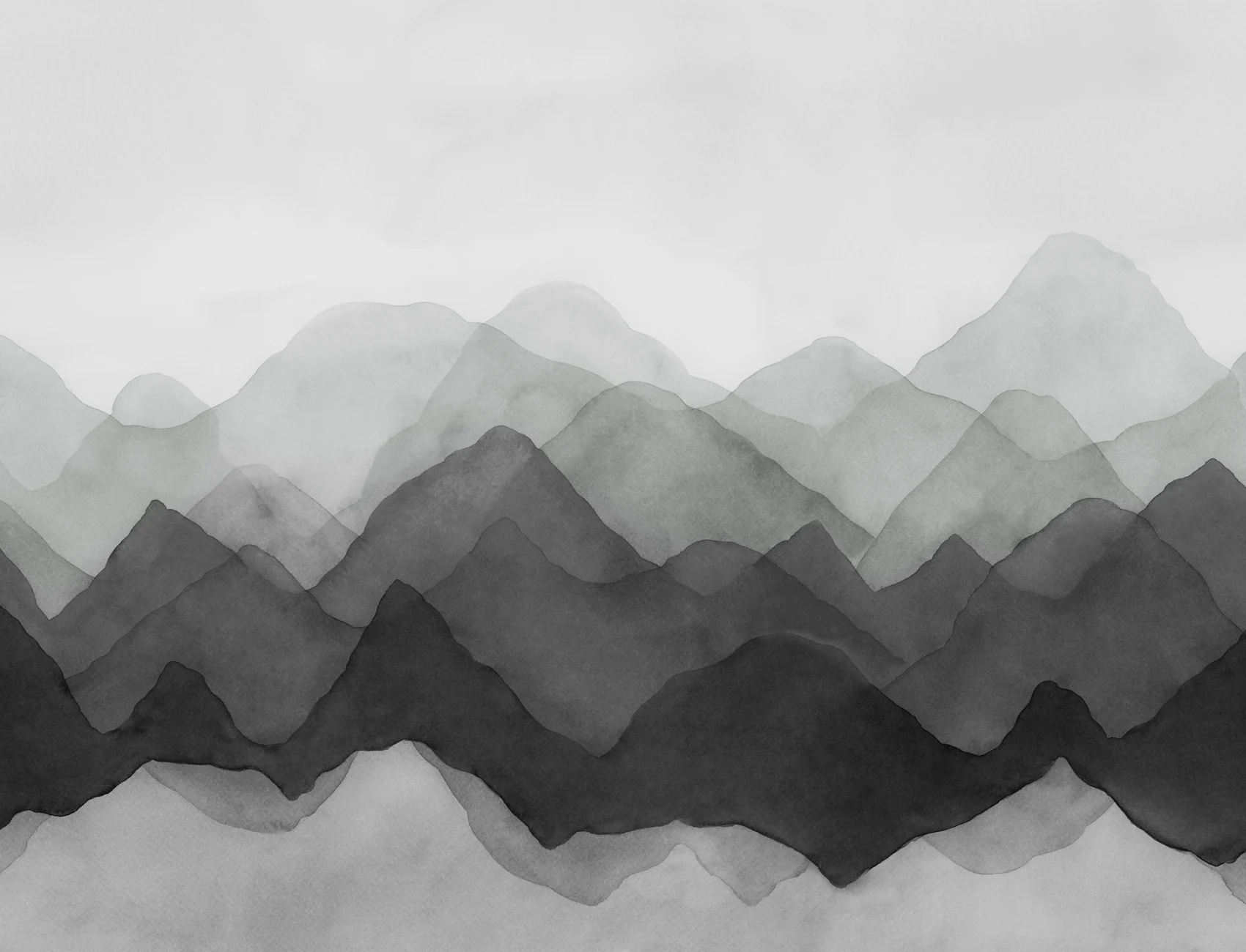 Monochromes Bergdrama