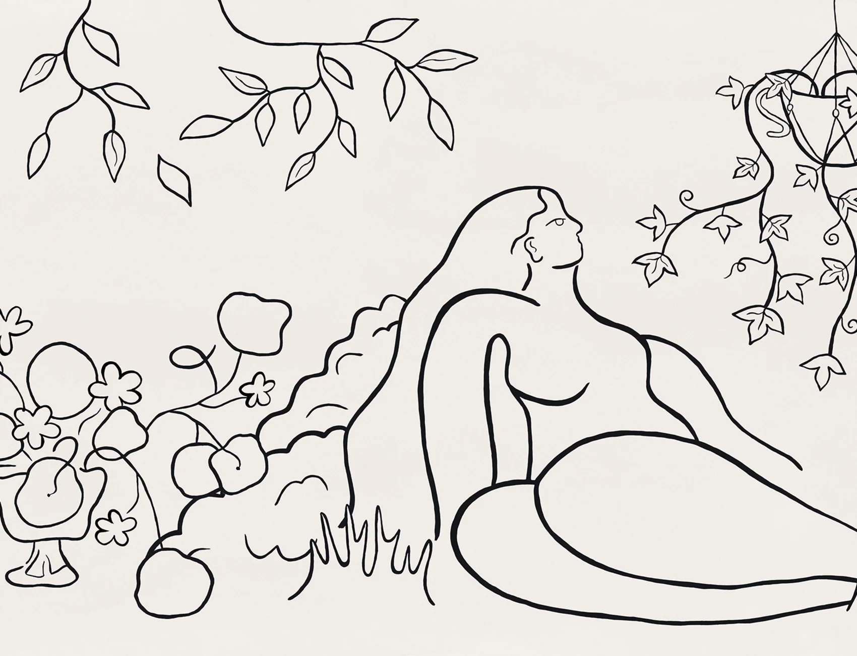 Elegante arte lineal