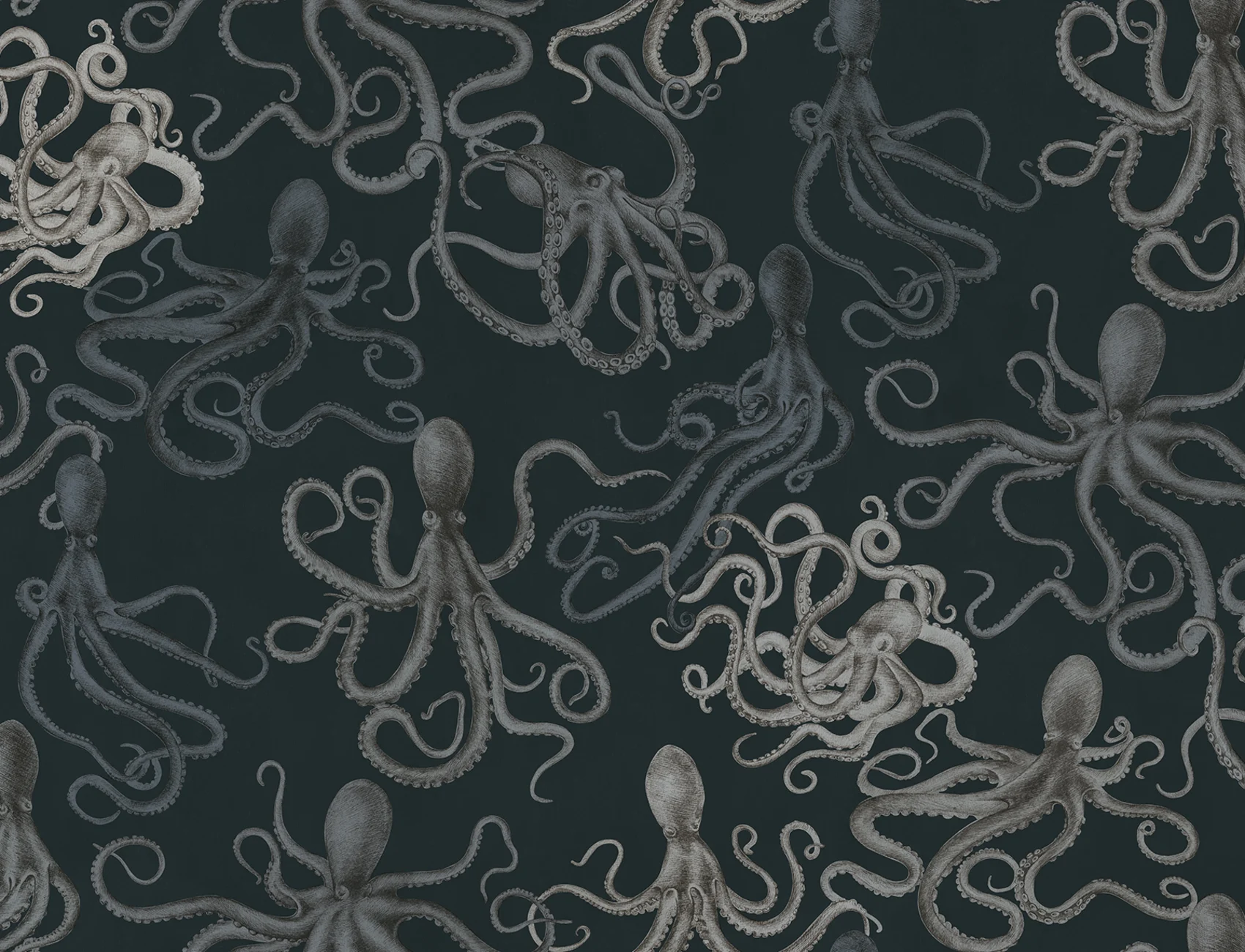 Plongez dans les profondeurs avec l'élégance sombre de Dark Octopus. Claim Your Space avec Rebel Walls pour donner vie à votre intérieur.