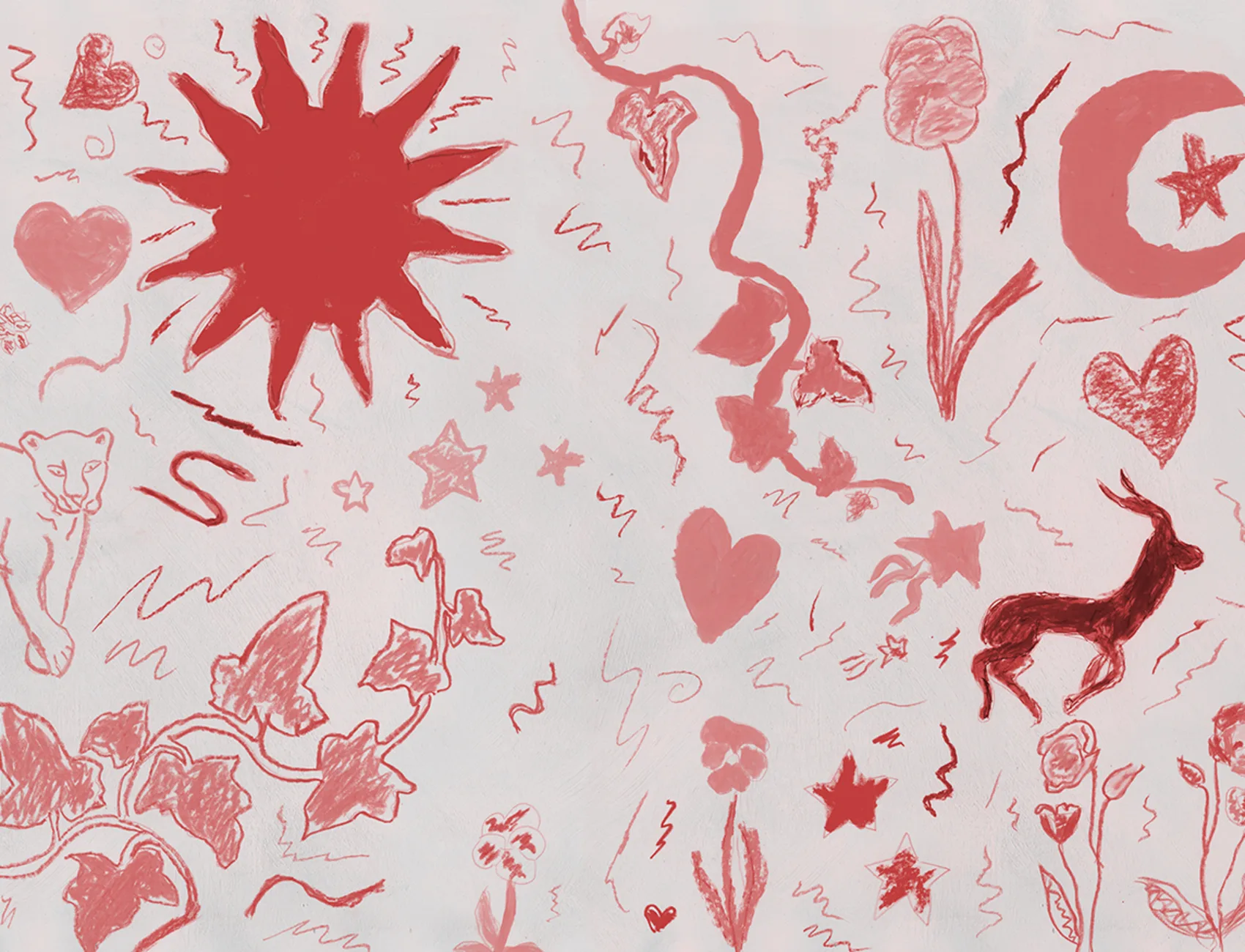 Rebel Walls x John-John: Chroma Unleashed in Red
