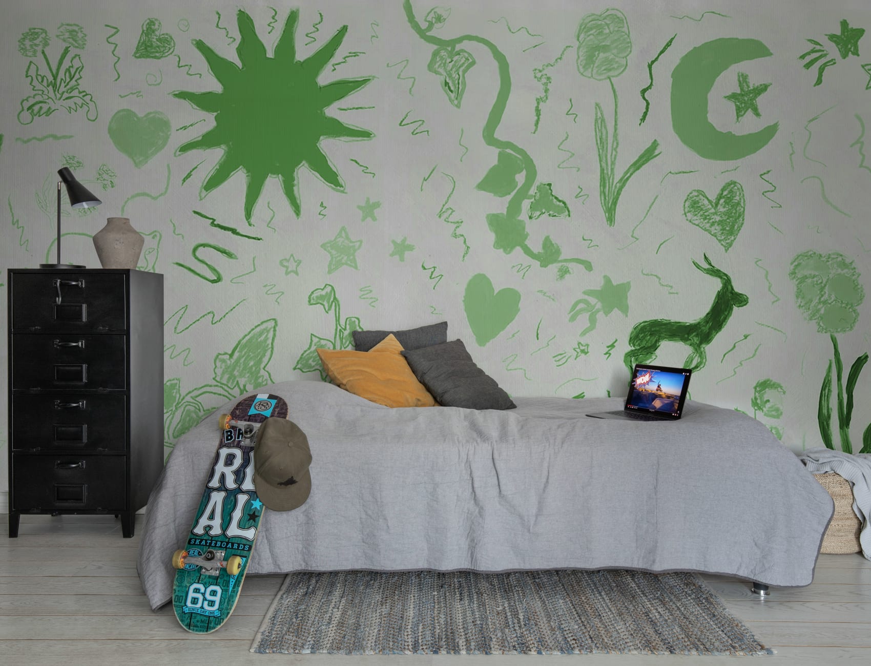 Rebel Walls x John-John: Chroma's Enchanted Green