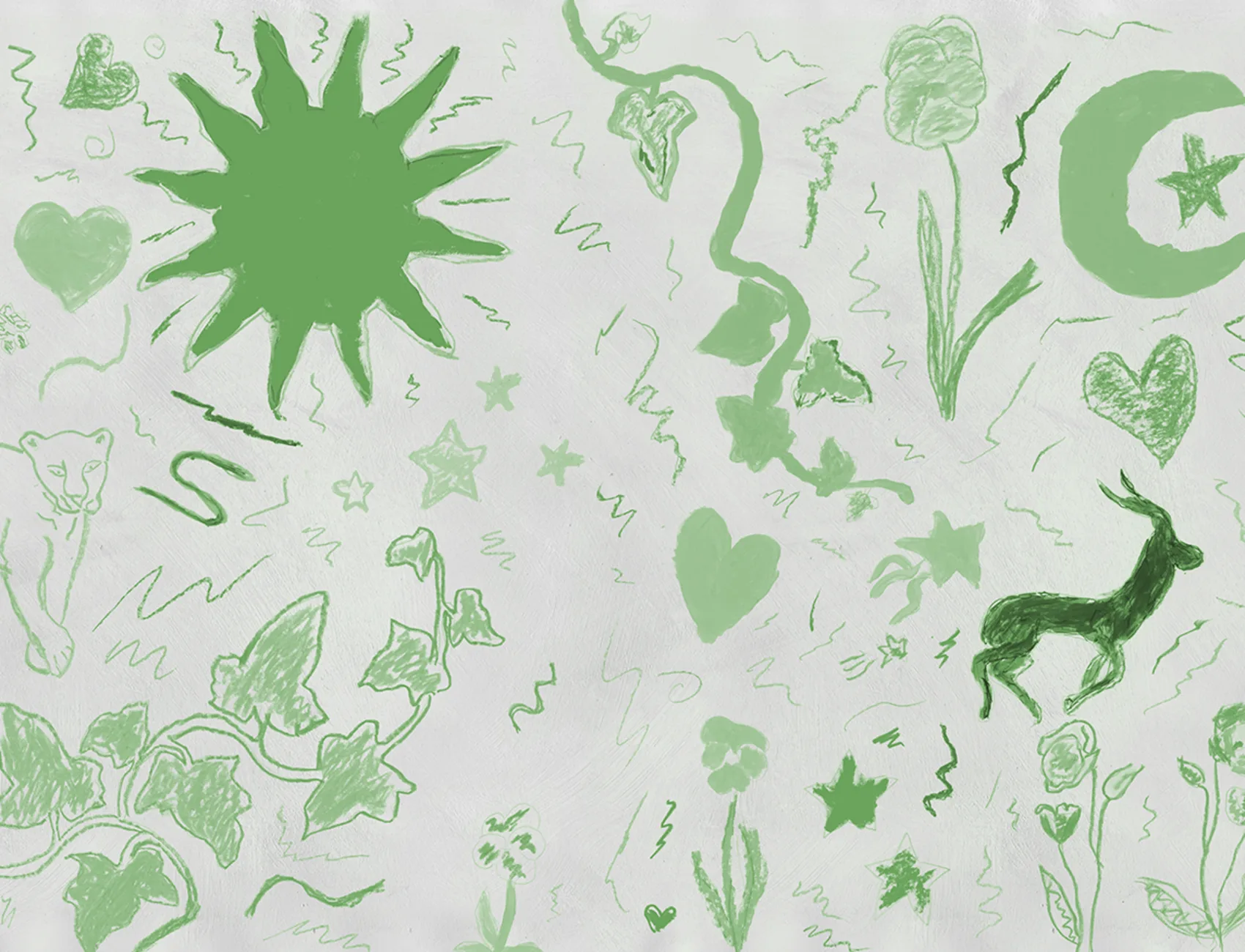 Rebel Walls x John-John: Chroma's Enchanted Green