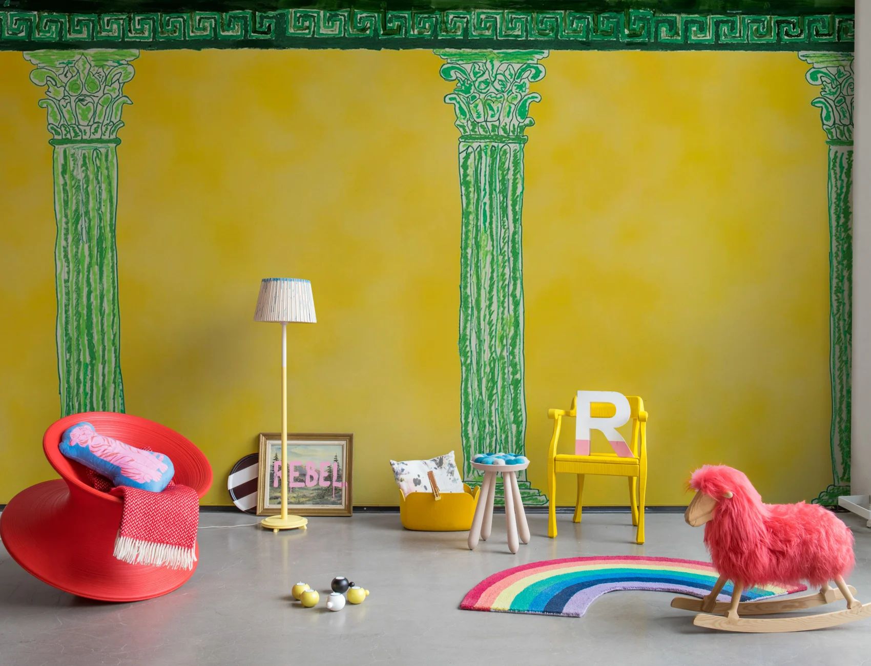 Rebel Walls x John-John Aegis Yellow: Classical Elegance