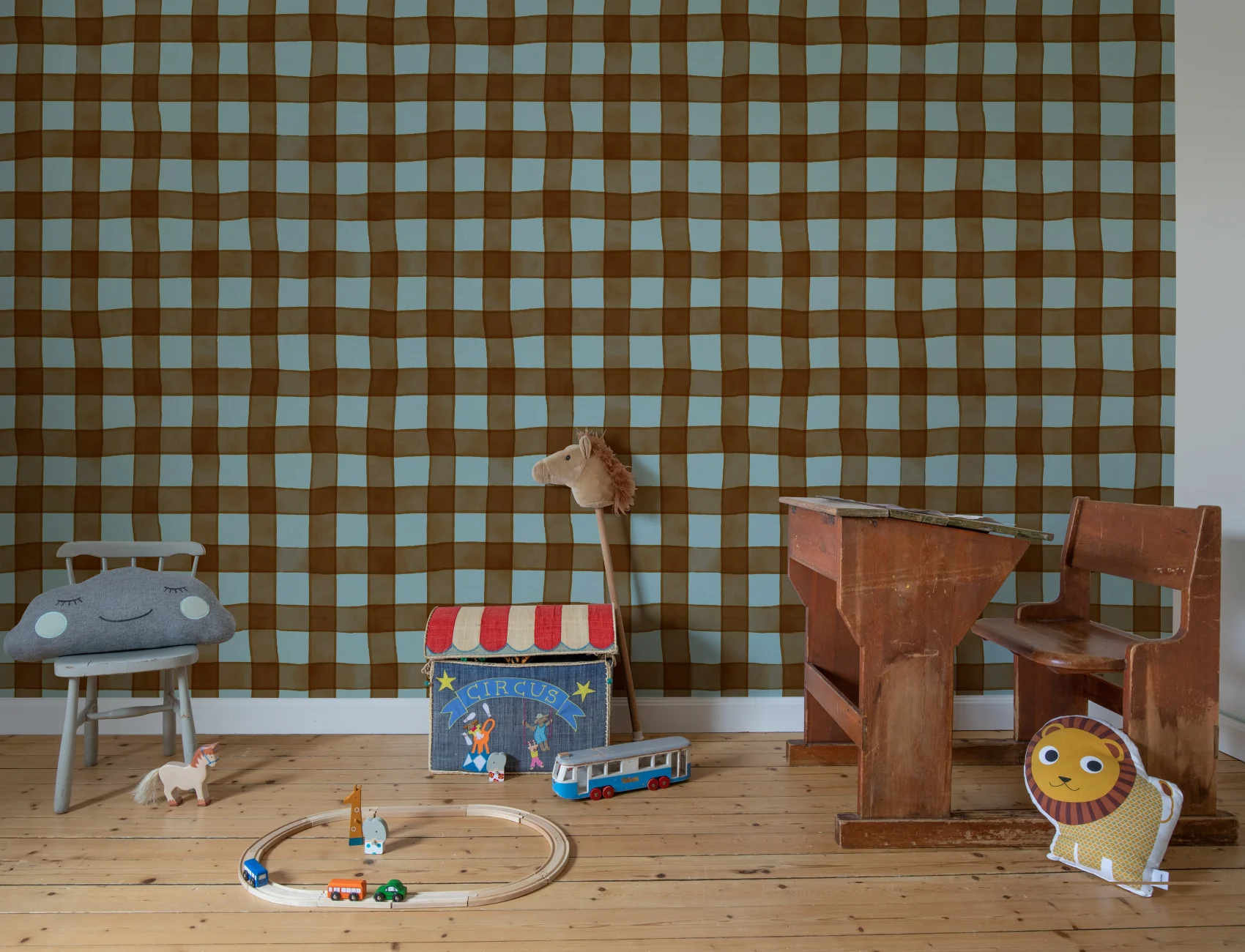 Charming Brown Gingham Delight