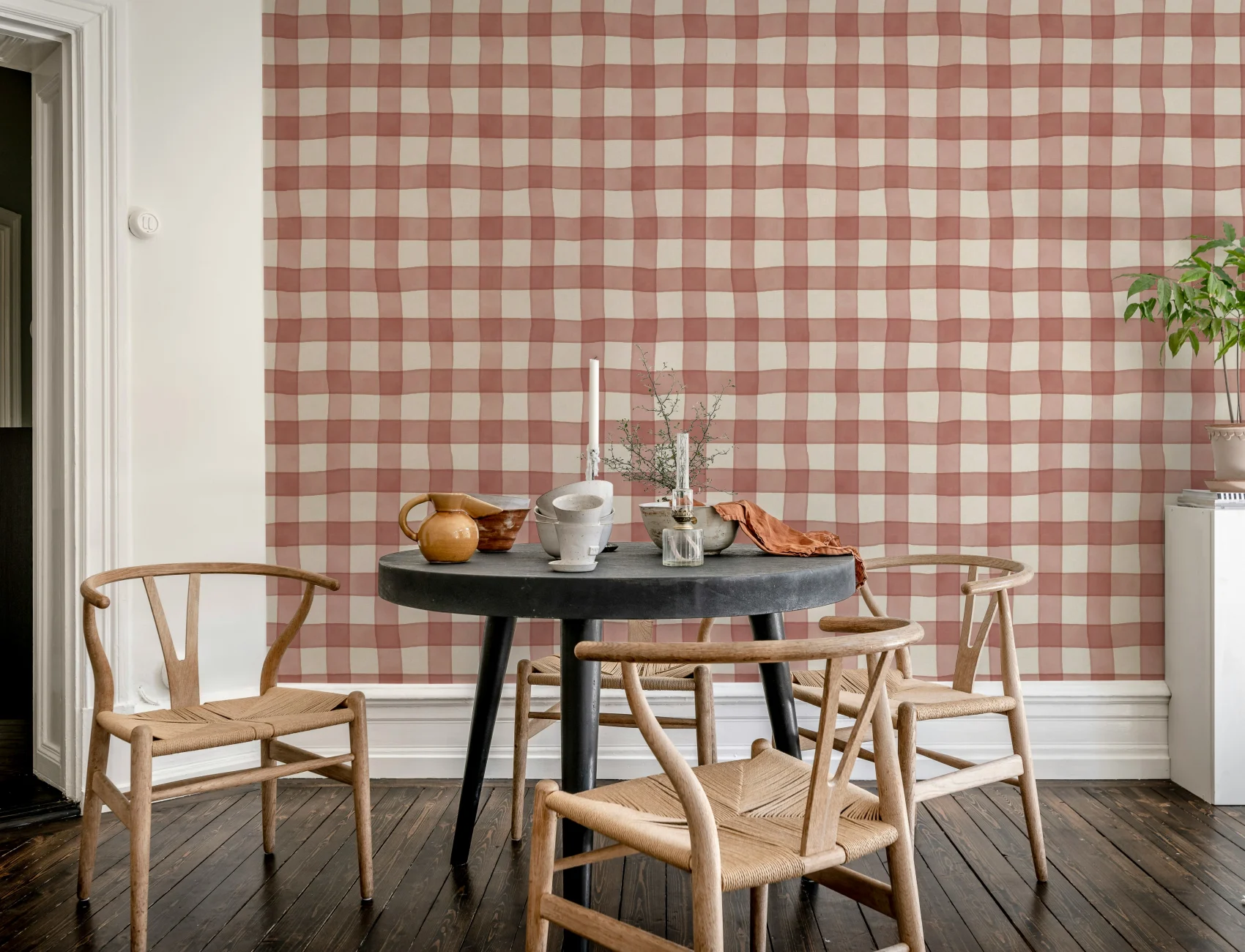 Classic Gingham Charm in Bold Red