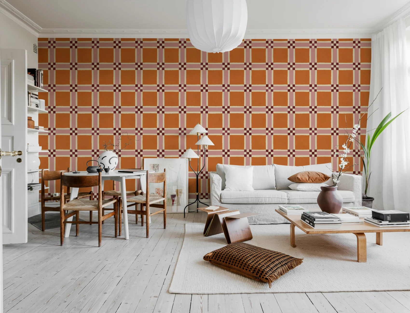 Chic et dynamique : Grille orange