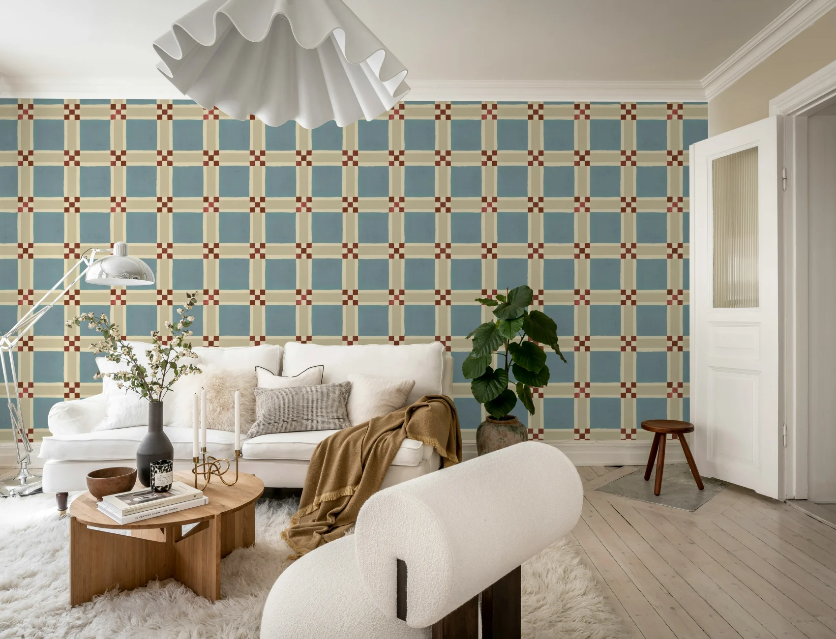 Découvrez la grâce d'une grille bleu clair