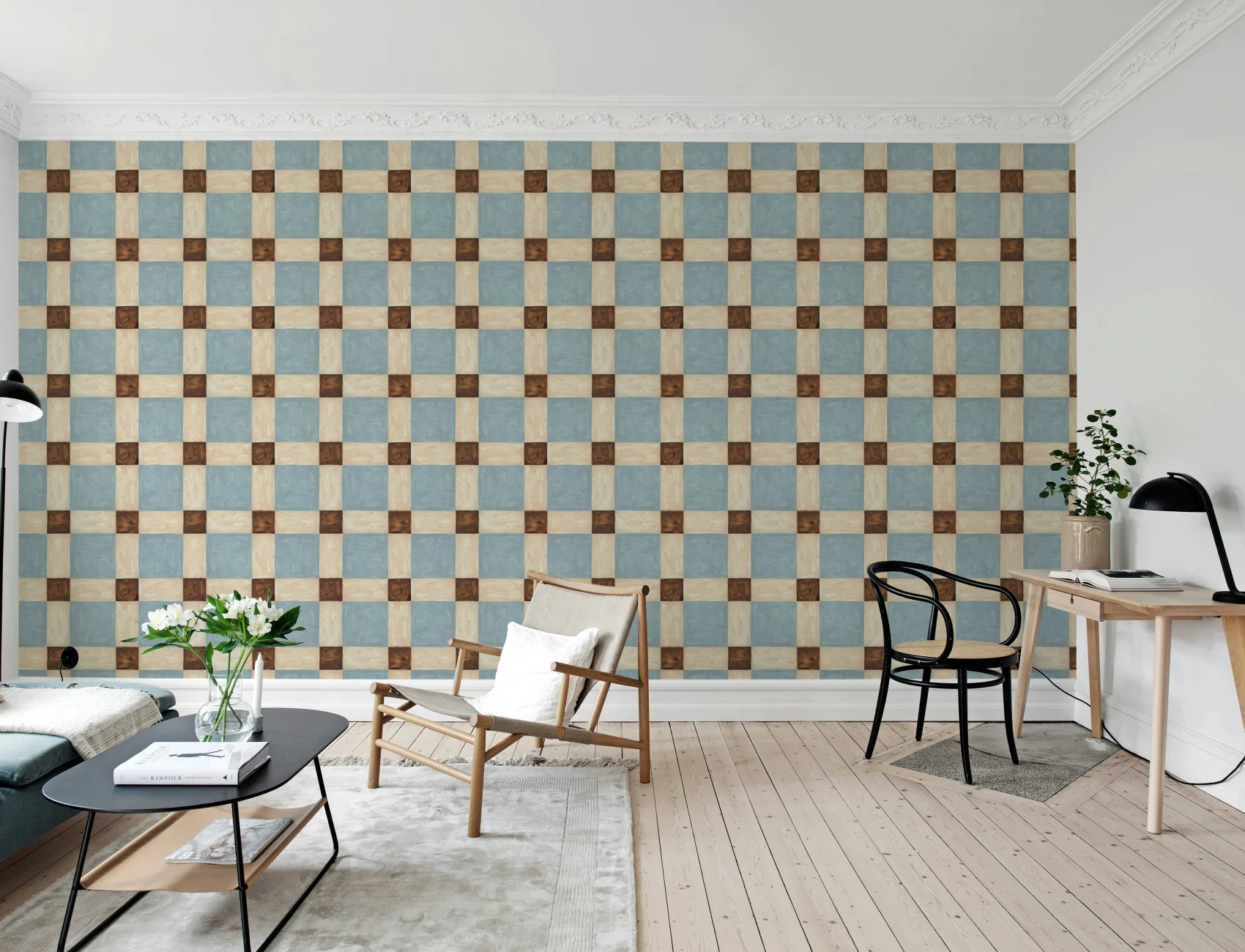 Charming Checks: Artisan Square in Blue