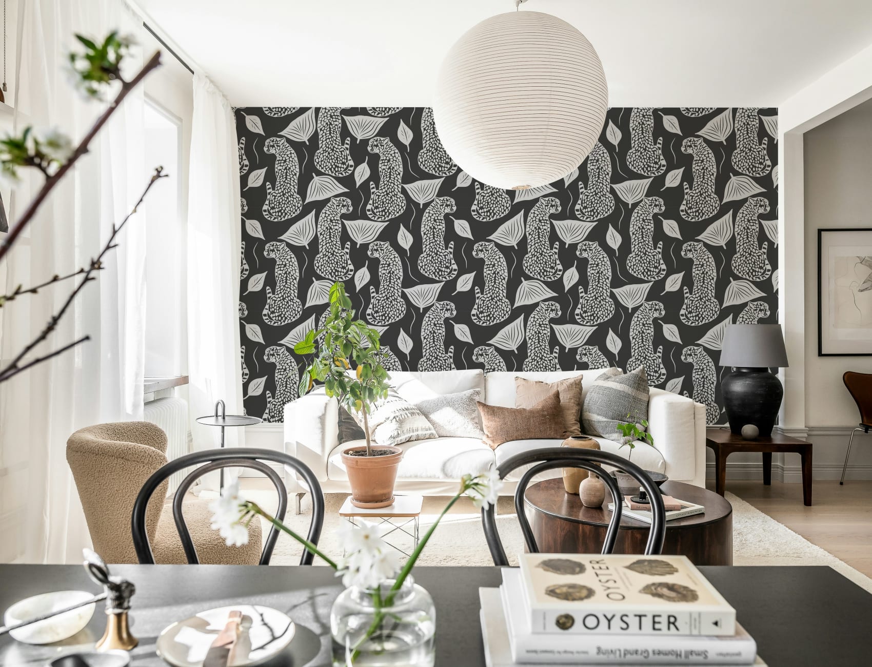 Embrace the Wild: Whimsy Leopard in Black