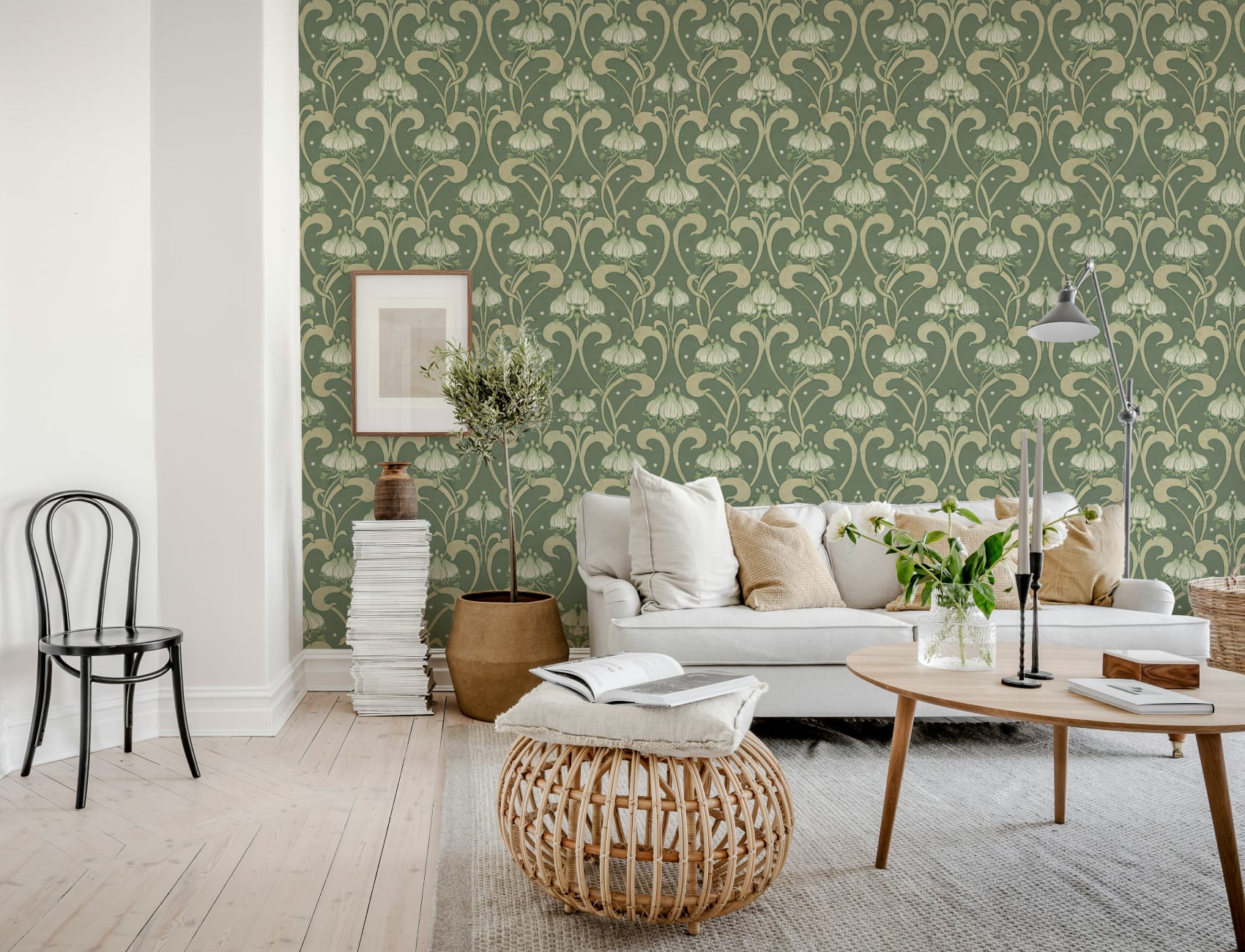 Omfavn elegance med Art Nouveau blomst