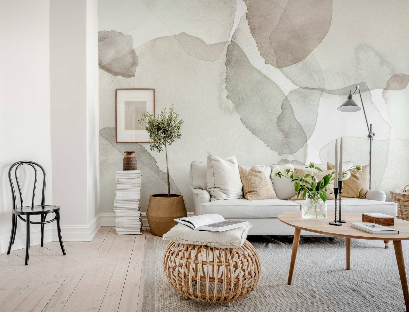 Bløde blomsterskygger