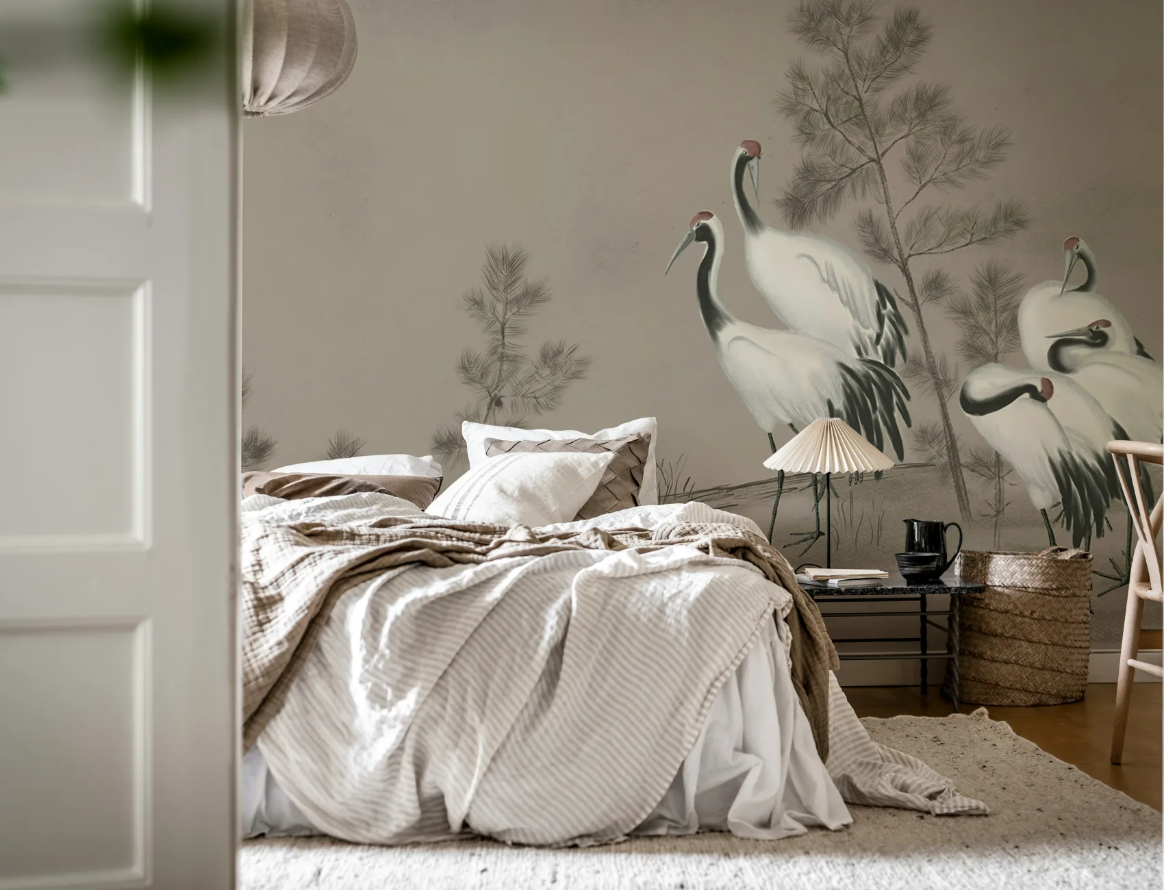 Graceful Elegance in Whispering Cranes