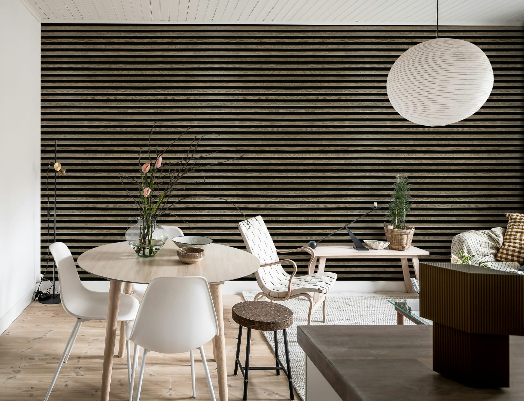 Estrutura Sofisticada: Elegância de Carvalho Horizontal