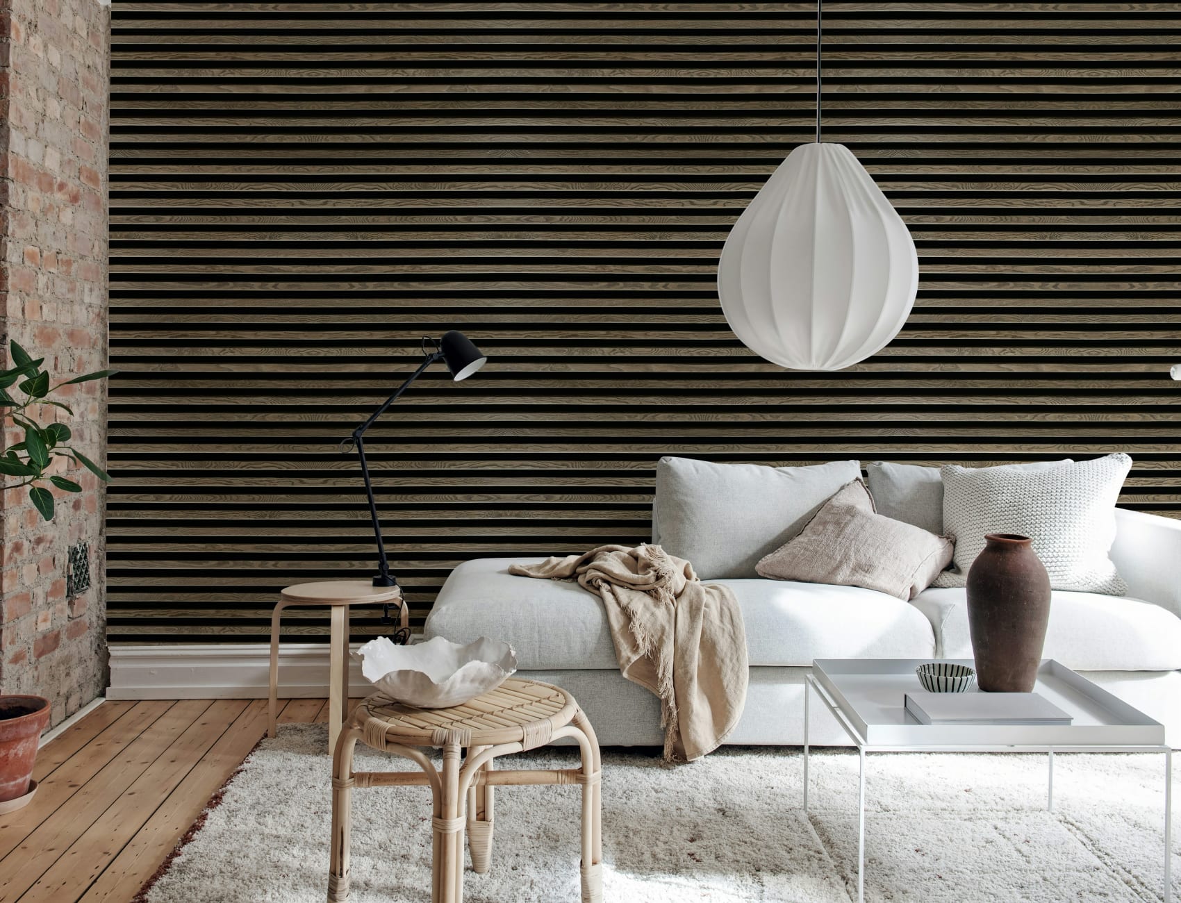 Estrutura Sofisticada: Elegância de Carvalho Horizontal