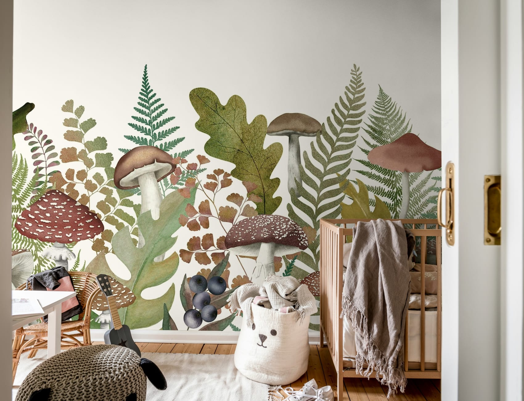 Enchanted Autumn Meadow Mural