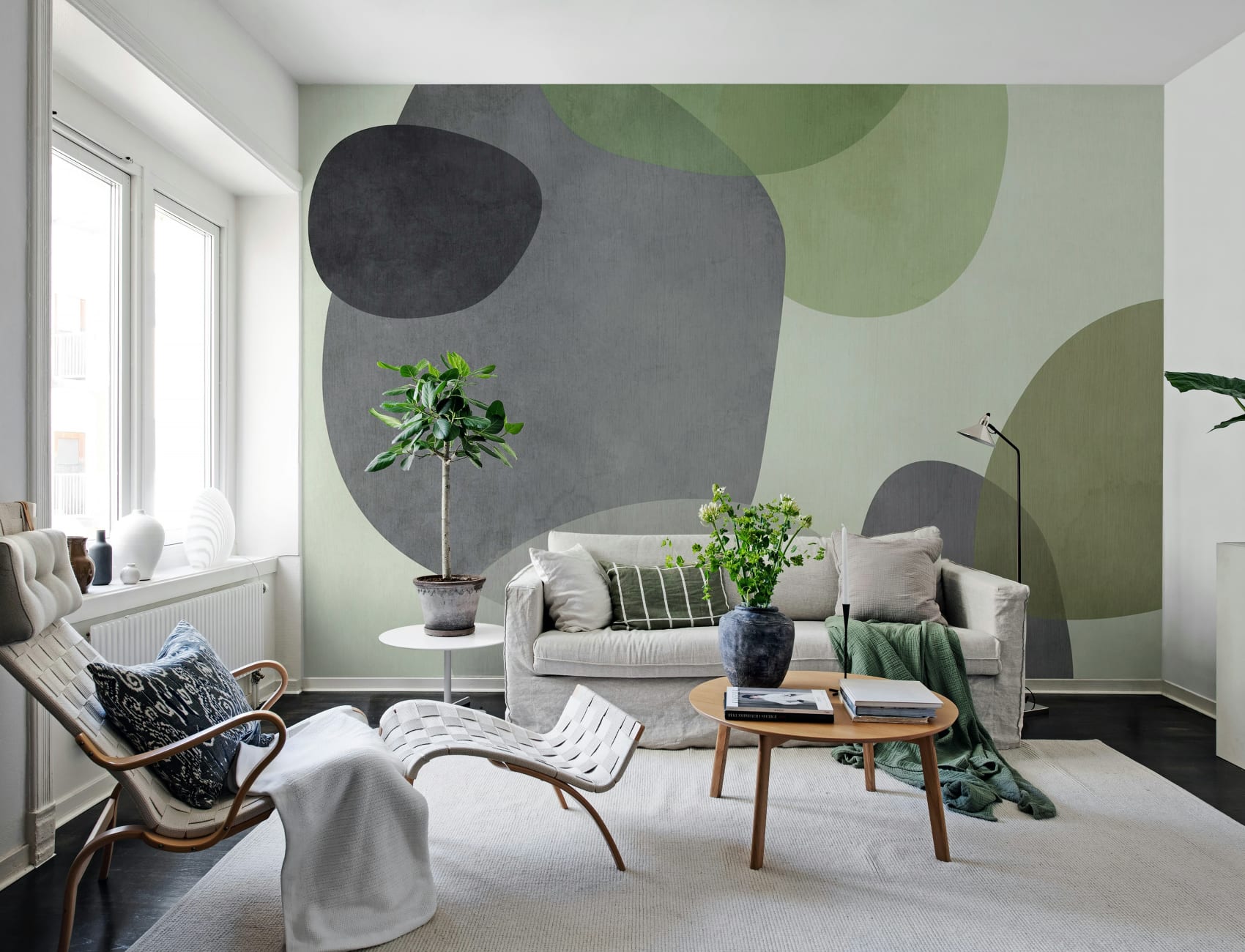 Artful Green Petals