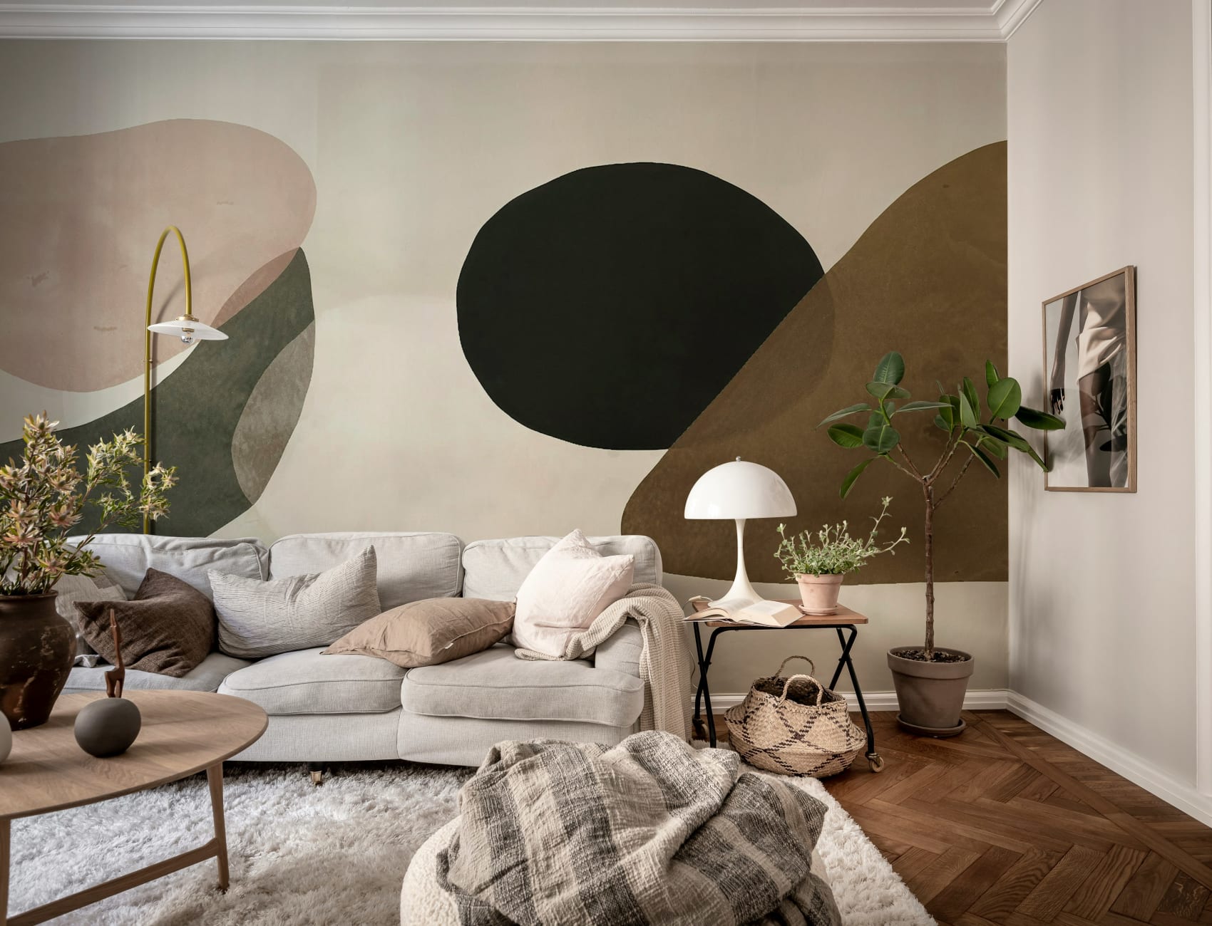 Omfavne Flyten Av Moderne Myke Former