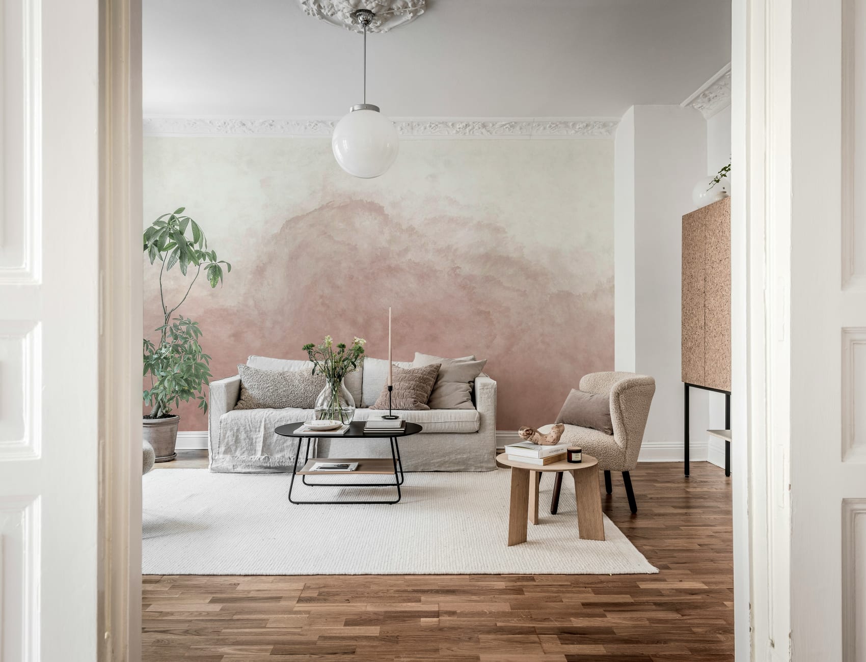 Embrace the Serenity of Blushing Watercolors
